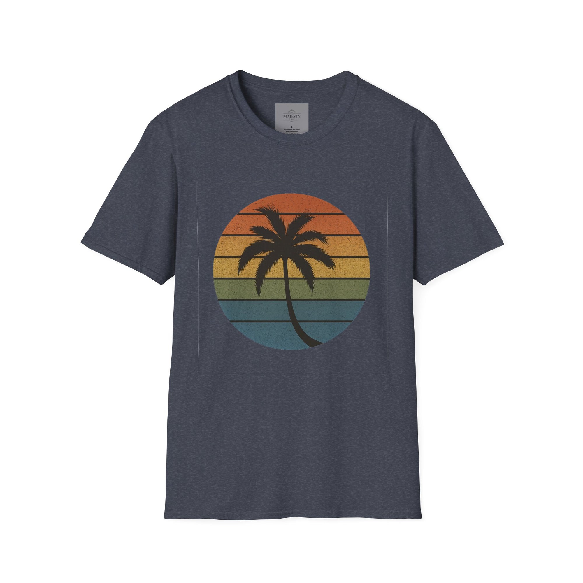 Sunset Palm Unisex T-Shirt, Softstyle Tee, Inspirational Shirt, Heartfelt Gift