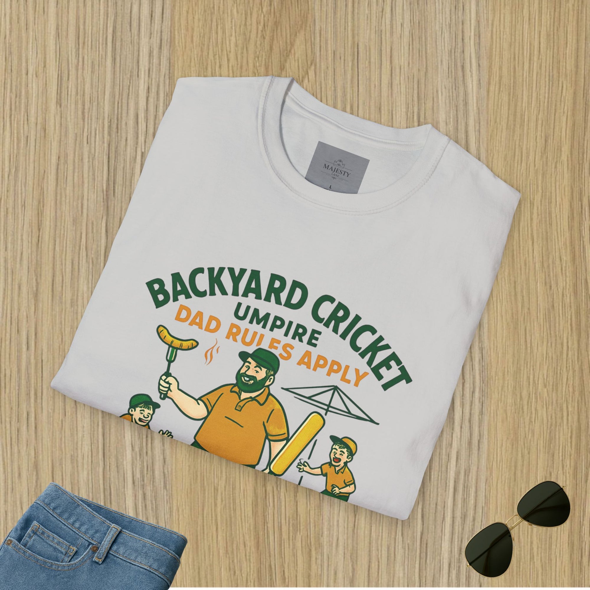 Backyard Cricket Dad Can't Fix T-Shirt, Softstyle Tee
