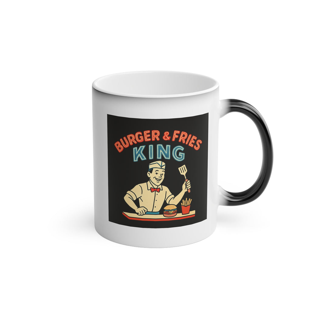 Mug - Retro Diner Dad - Burger & Fries King Father's Day Gift