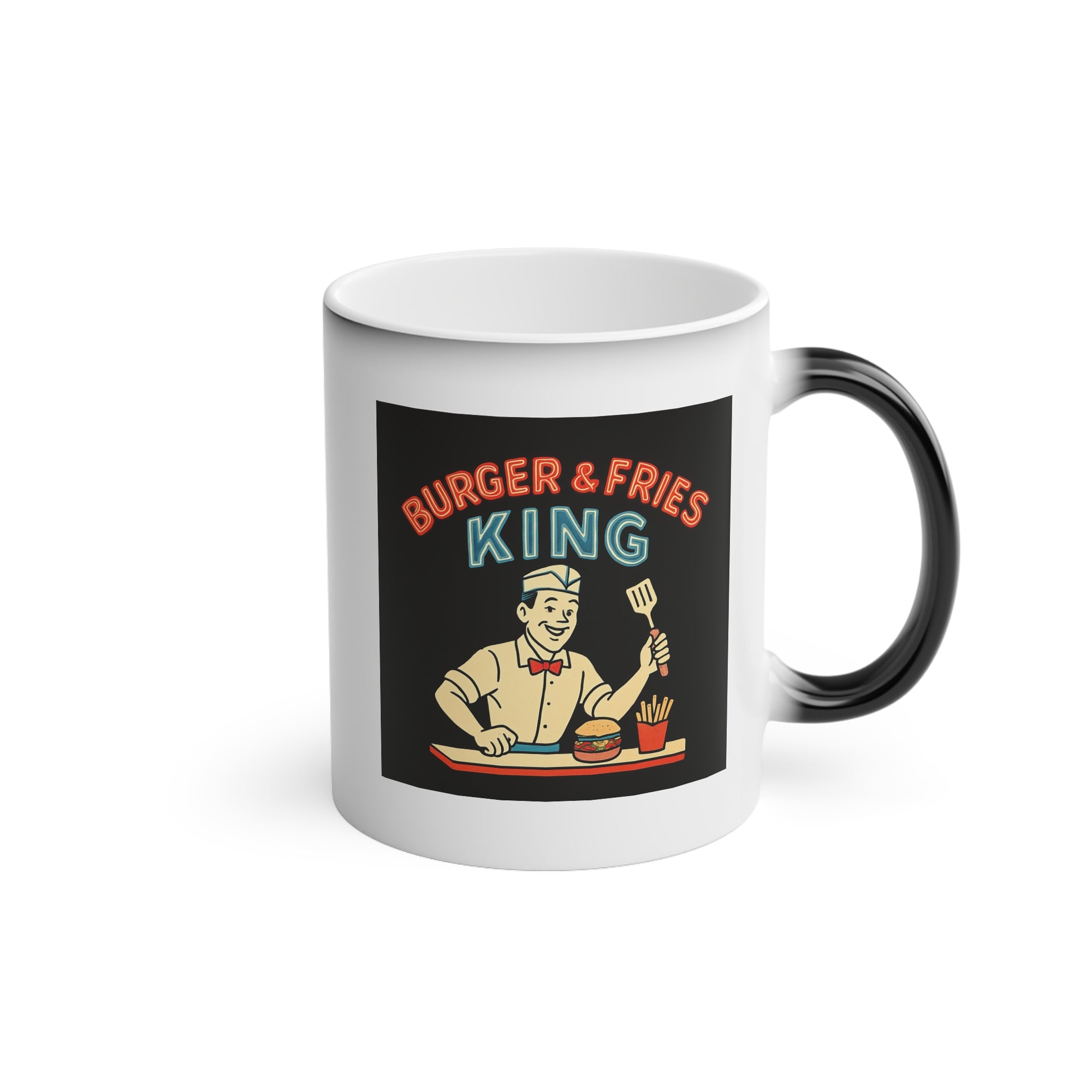 Mug - Retro Diner Dad - Burger & Fries King Father's Day Gift