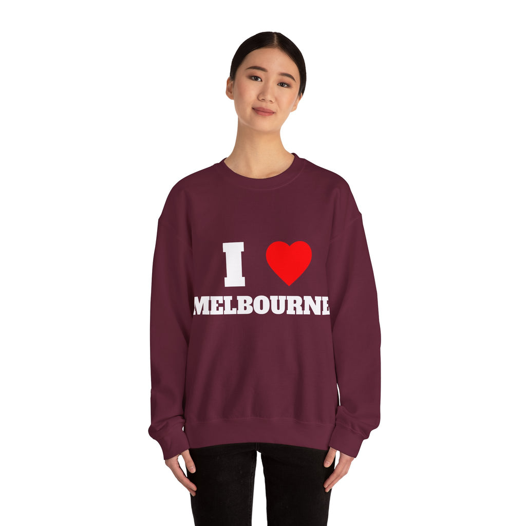 I Love Melbourne Unisex Crewneck Sweatshirt | Cozy Gift for Travelers, Fashion Lovers, Tasmania Souvenir, Comfortable Sweatshirt, [...]