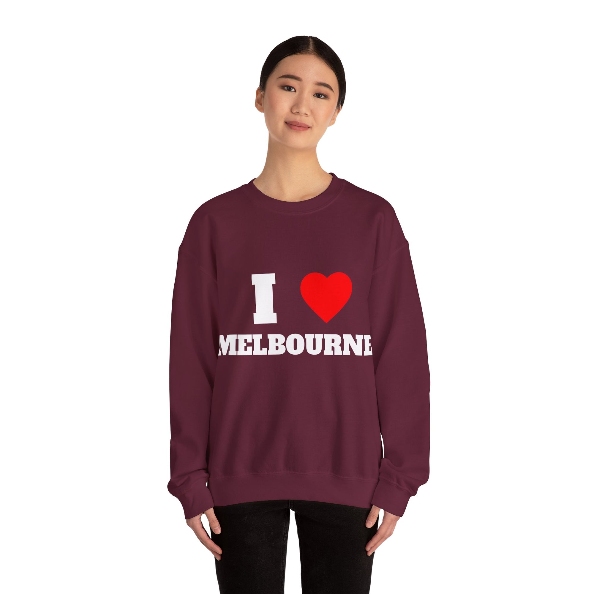I Love Melbourne Unisex Crewneck Sweatshirt | Cozy Gift for Travelers, Fashion Lovers, Tasmania Souvenir, Comfortable Sweatshirt, [...]
