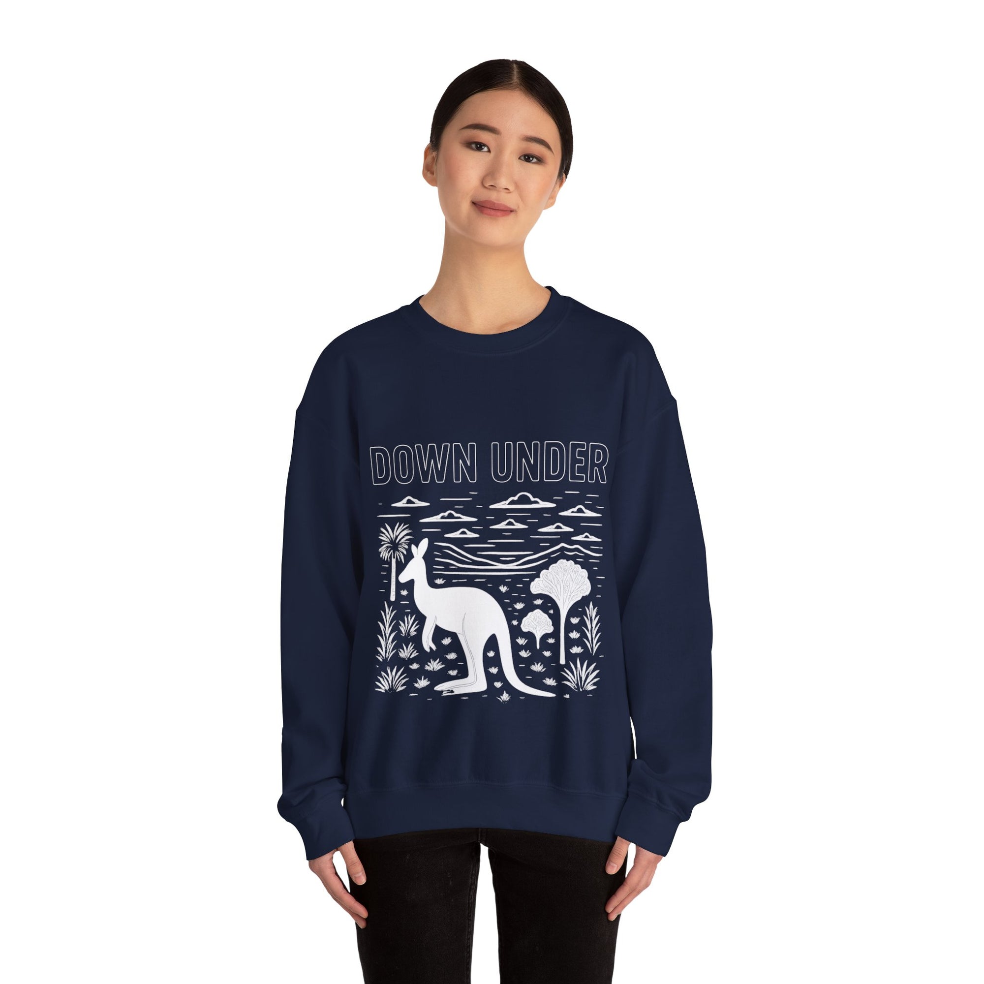 Down Under Unisex Crewneck Sweatshirt | Cozy Gift for Travelers, Fashion Lovers, Tasmania Souvenir, Comfortable Sweatshirt, [...]