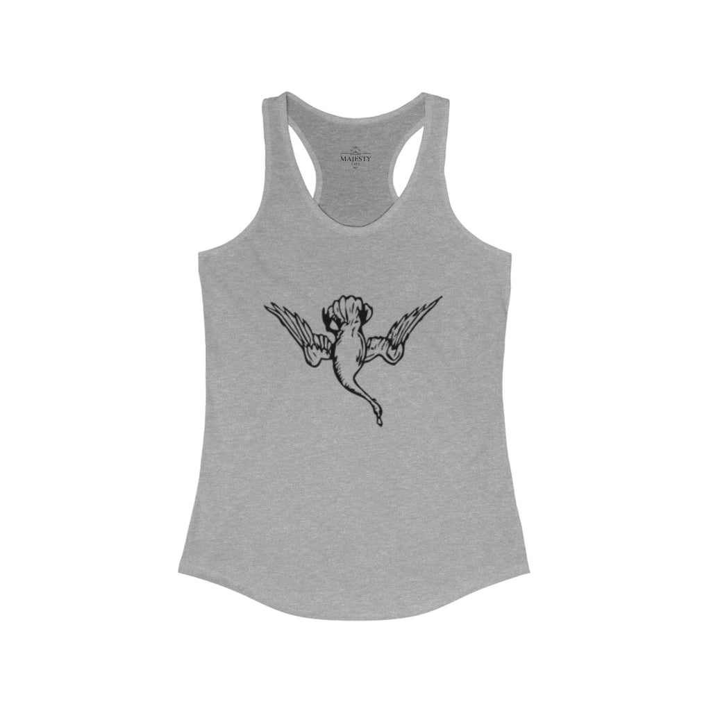 Vintage Floral Racerback Tank, Bohemian Style Top, Summer Attire, Casual Wear, Gift for Her, Festival Clothing