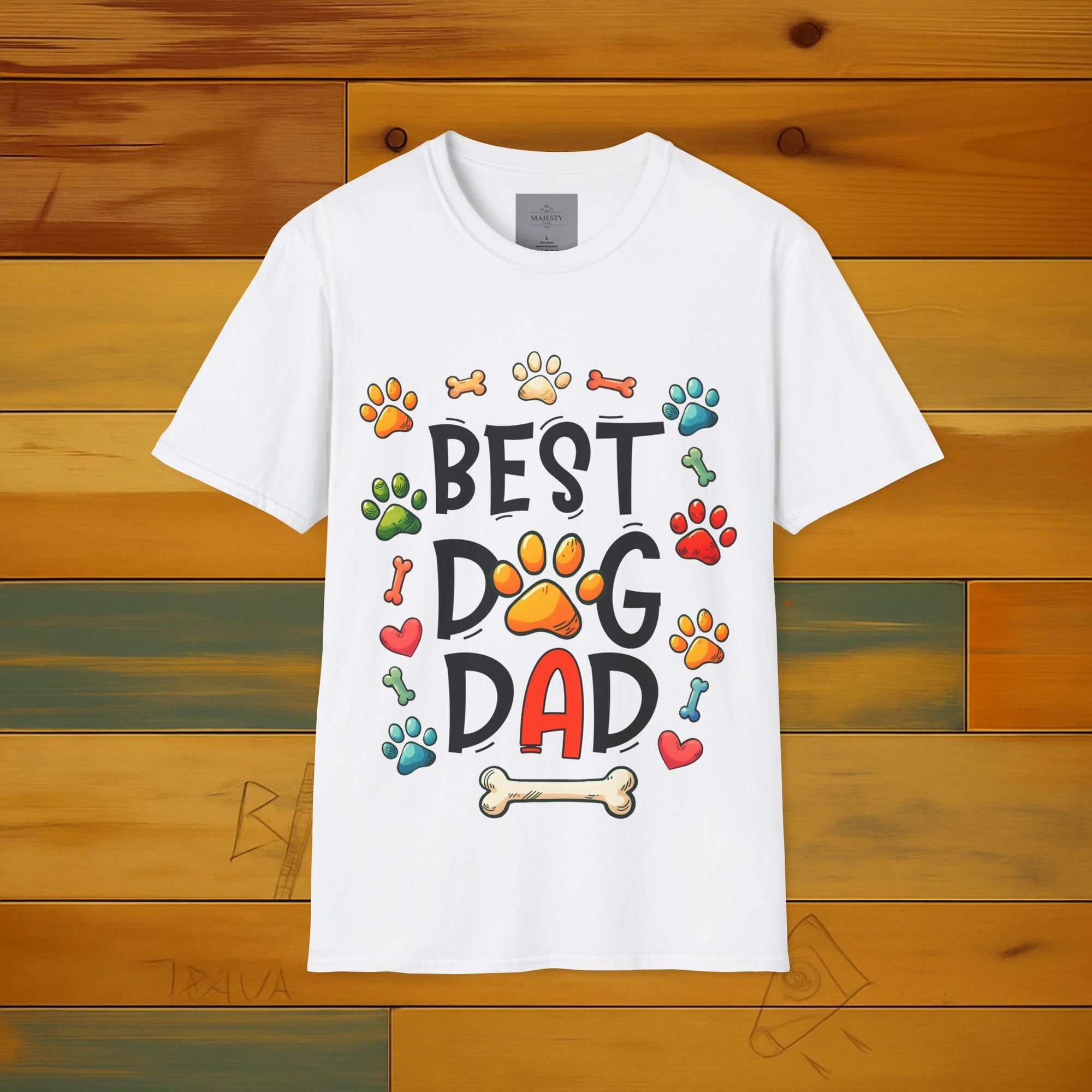 Best Dog Dad T-Shirt, Softstyle Tee