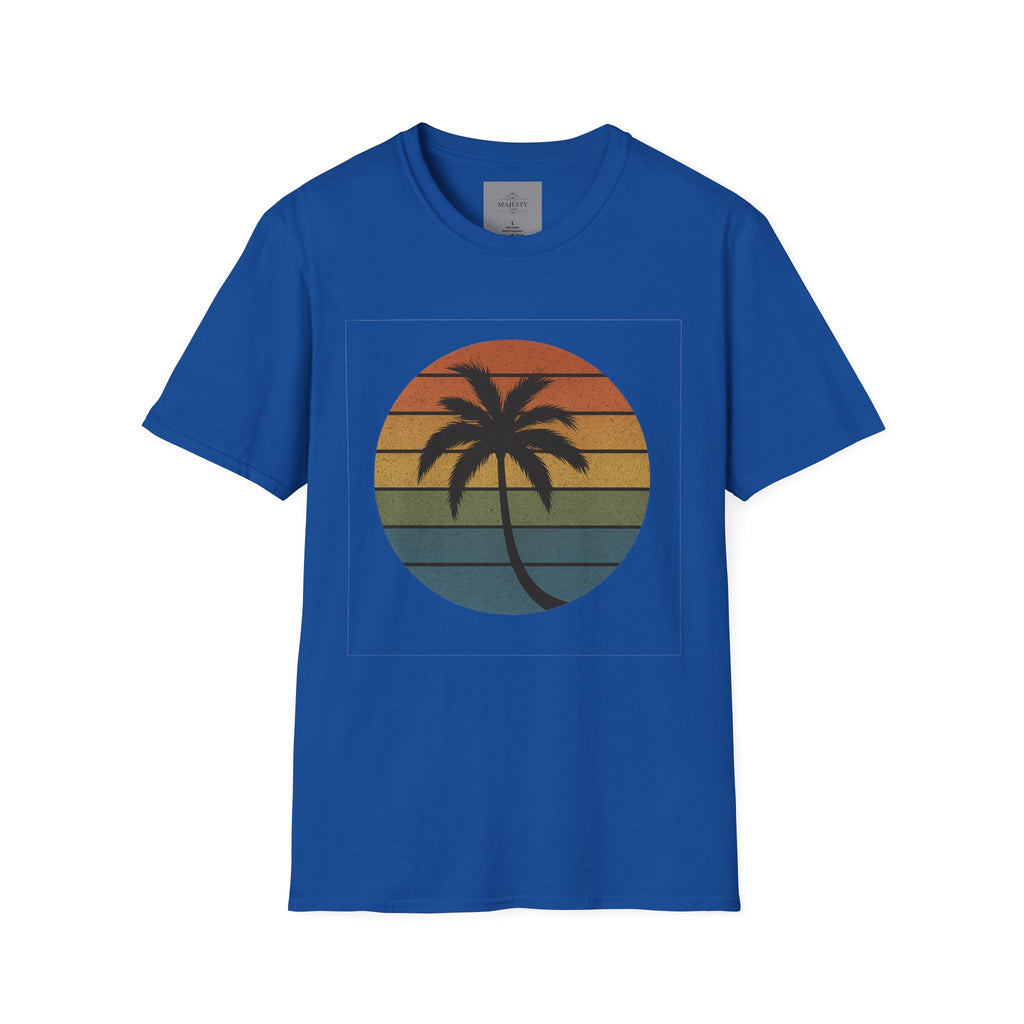 Sunset Palm Unisex T-Shirt, Softstyle Tee, Inspirational Shirt, Heartfelt Gift