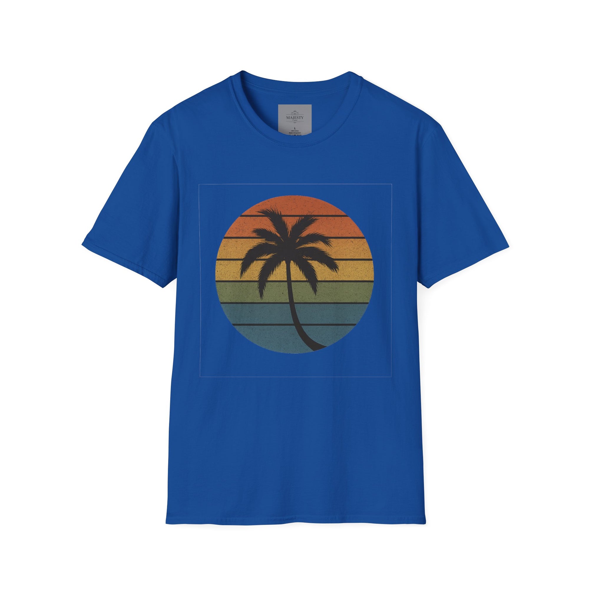 Sunset Palm Unisex T-Shirt, Softstyle Tee, Inspirational Shirt, Heartfelt Gift