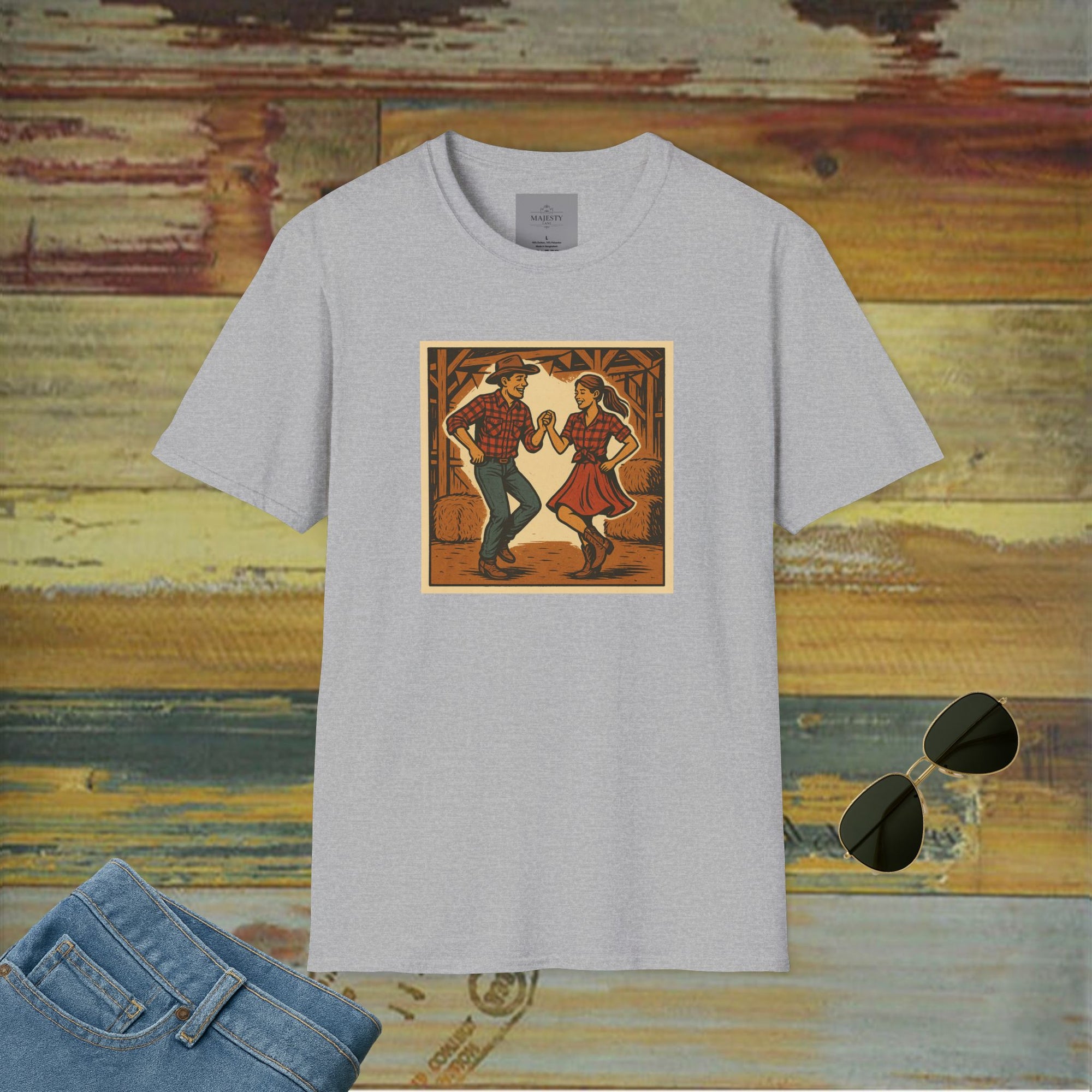 Country's Energy Coming Together Unisex T-Shirt, Softstyle Tee, Inspirational Shirt, Heartfelt Gift
