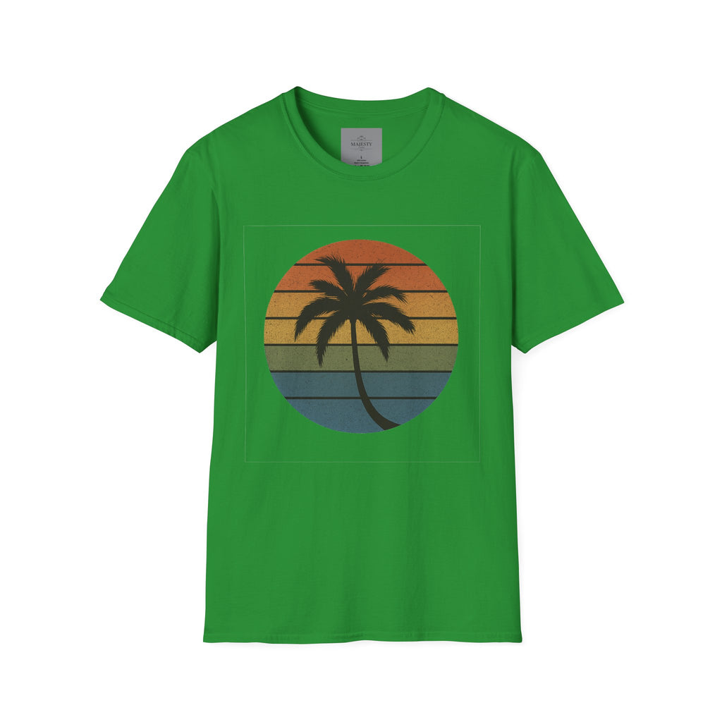 Sunset Palm Unisex T-Shirt, Softstyle Tee, Inspirational Shirt, Heartfelt Gift
