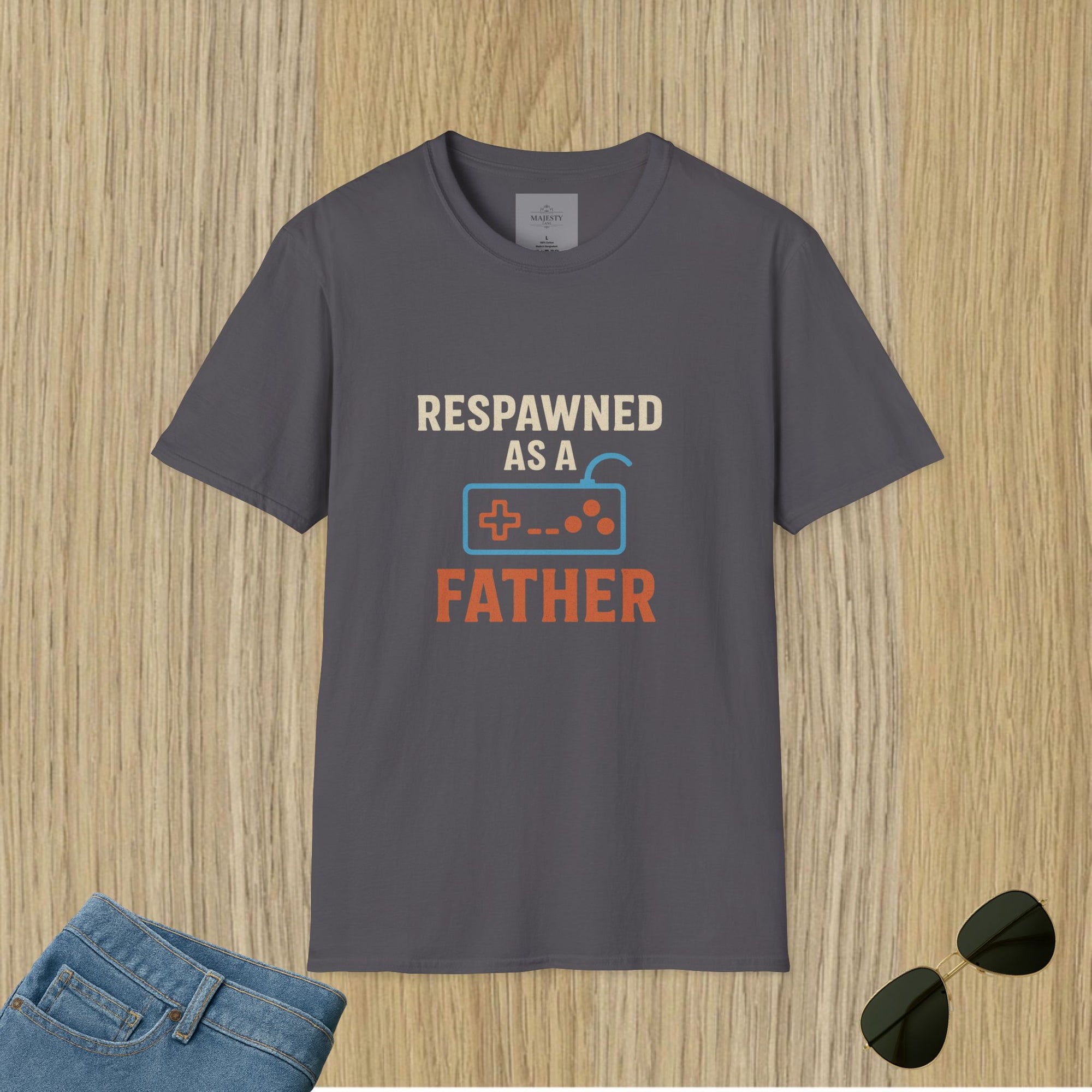 Respawned as a Father T-Shirt, Softstyle Tee
