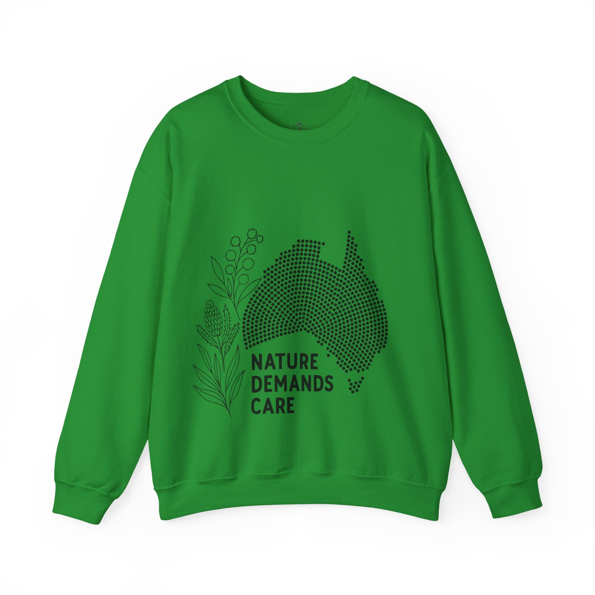 Nature Demands Care Unisex Crewneck Sweatshirt | Cozy Gift for Travelers, Fashion Lovers, Tasmania Souvenir, Comfortable Sweatshirt, [...]