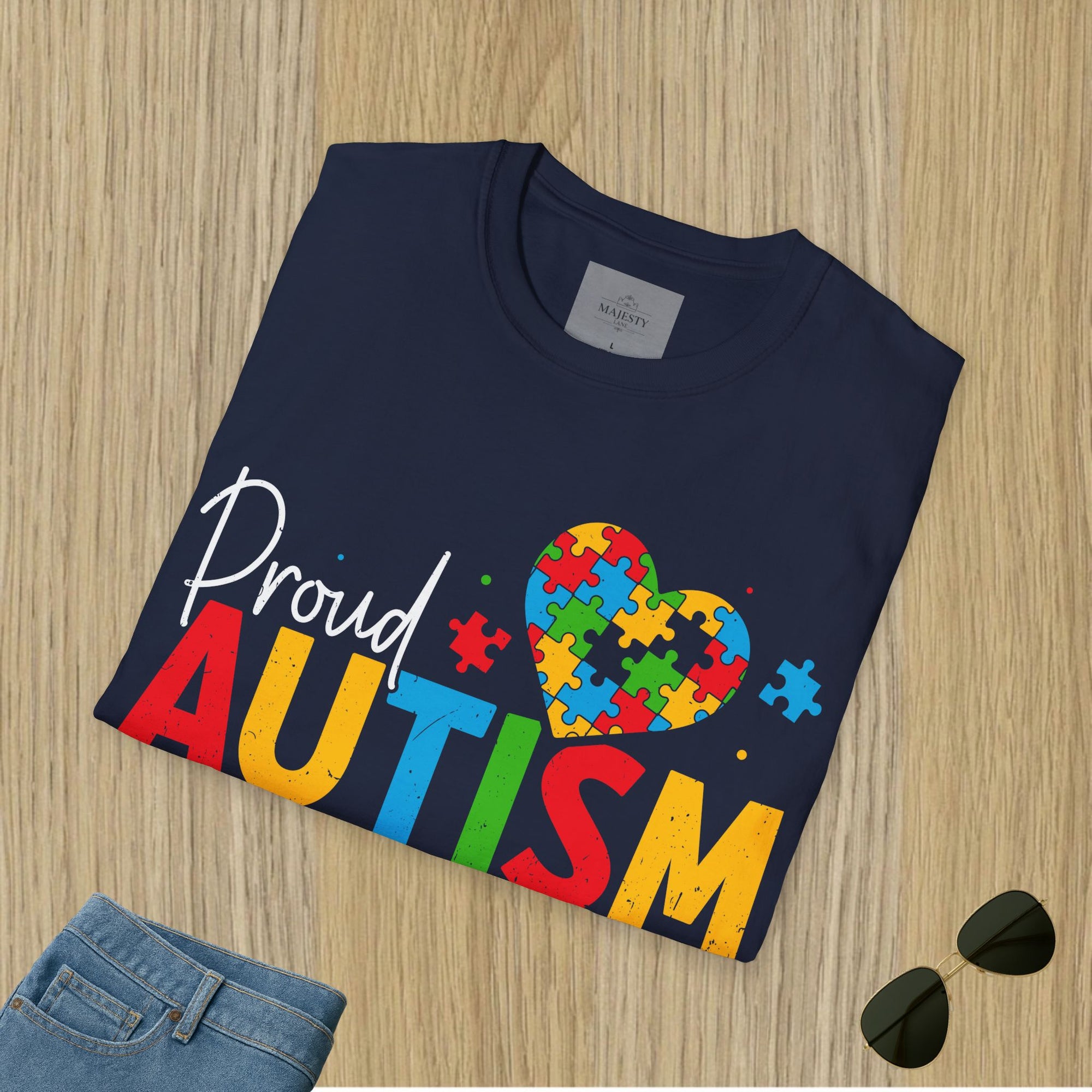 Proud Autism Dad T-Shirt, Softstyle Tee