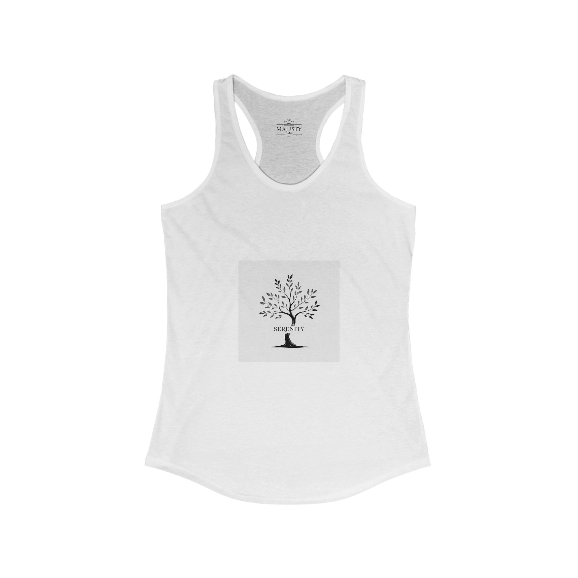 Serenity Racerback Tank, Bohemian Style Top, Summer Attire, Casual Wear, Gift for Her, Festival Clothing