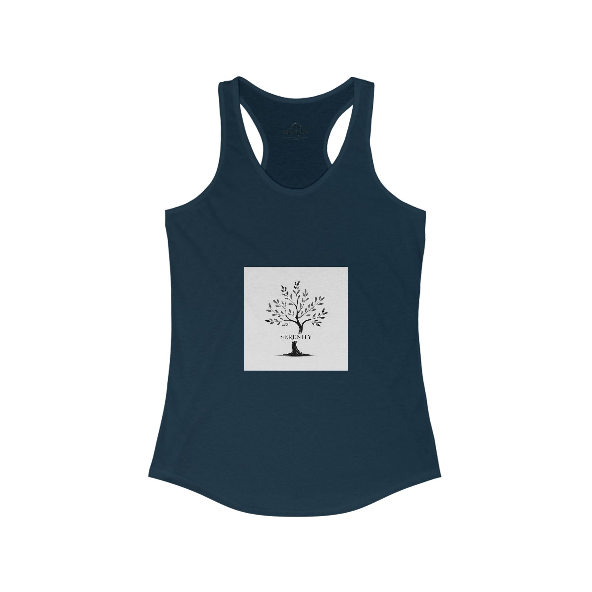 Serenity Racerback Tank, Bohemian Style Top, Summer Attire, Casual Wear, Gift for Her, Festival Clothing