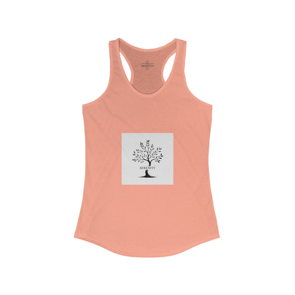 Serenity Racerback Tank, Bohemian Style Top, Summer Attire, Casual Wear, Gift for Her, Festival Clothing