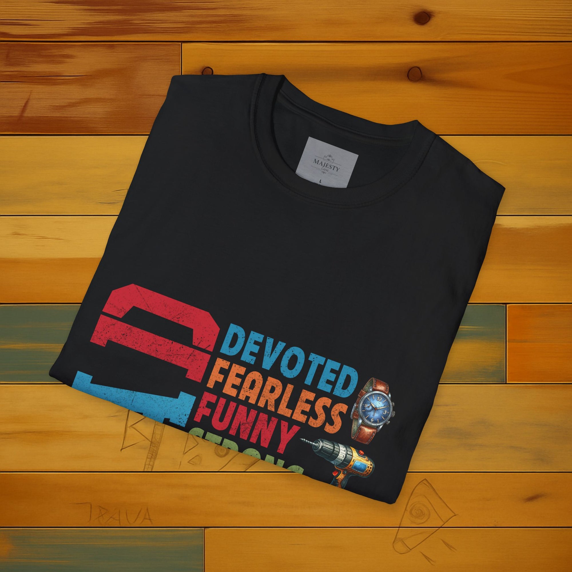 Dad Devoted Fearless..T-Shirt, Softstyle Tee