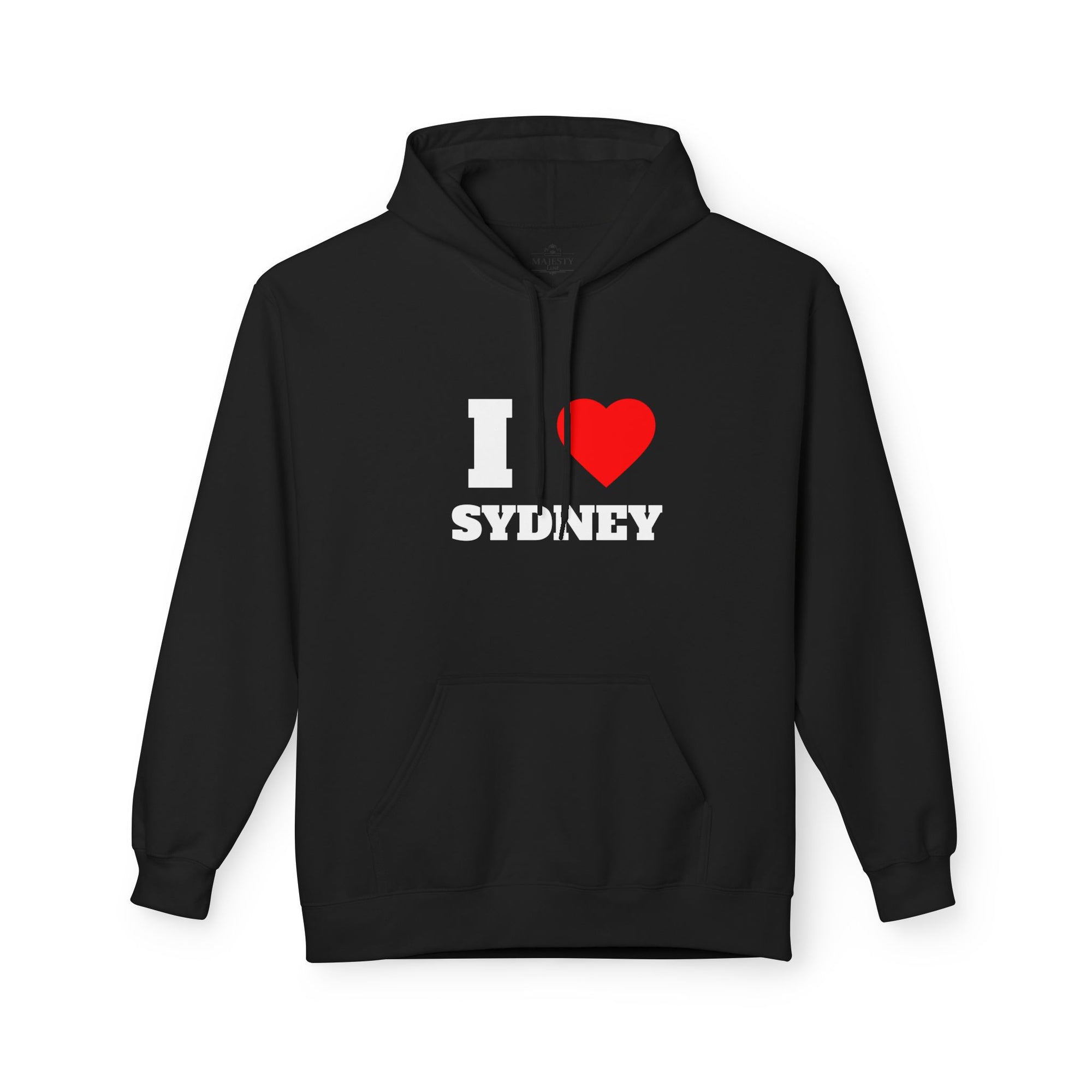 'I Love Sydney' Unisex Softstyle Fleece Hoodie, Cozy Gift, Streetwear, Unique Fashion, Casual Wear, Lounge Essential