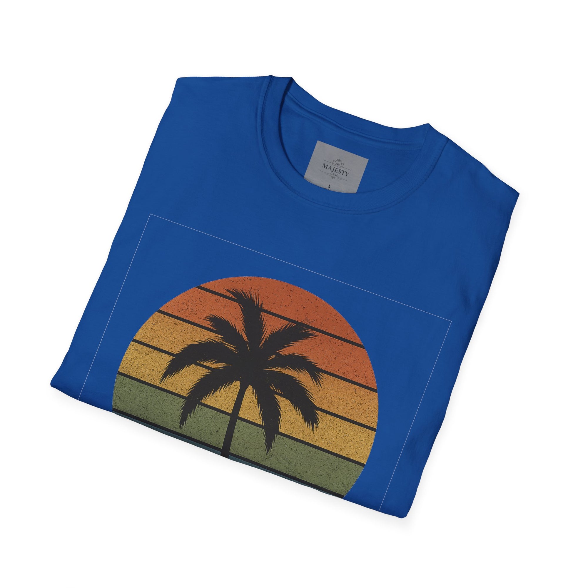 Sunset Palm Unisex T-Shirt, Softstyle Tee, Inspirational Shirt, Heartfelt Gift