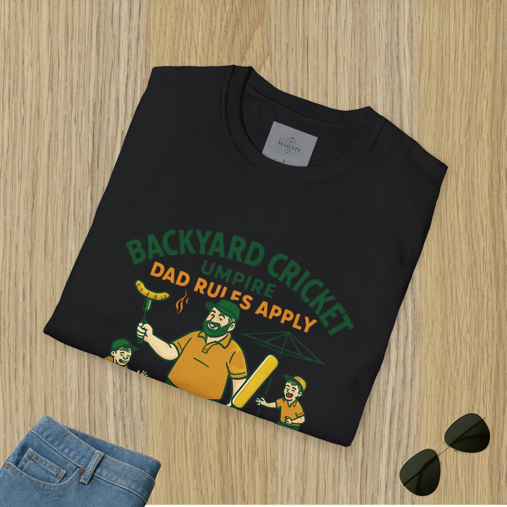Backyard Cricket Dad Can't Fix T-Shirt, Softstyle Tee