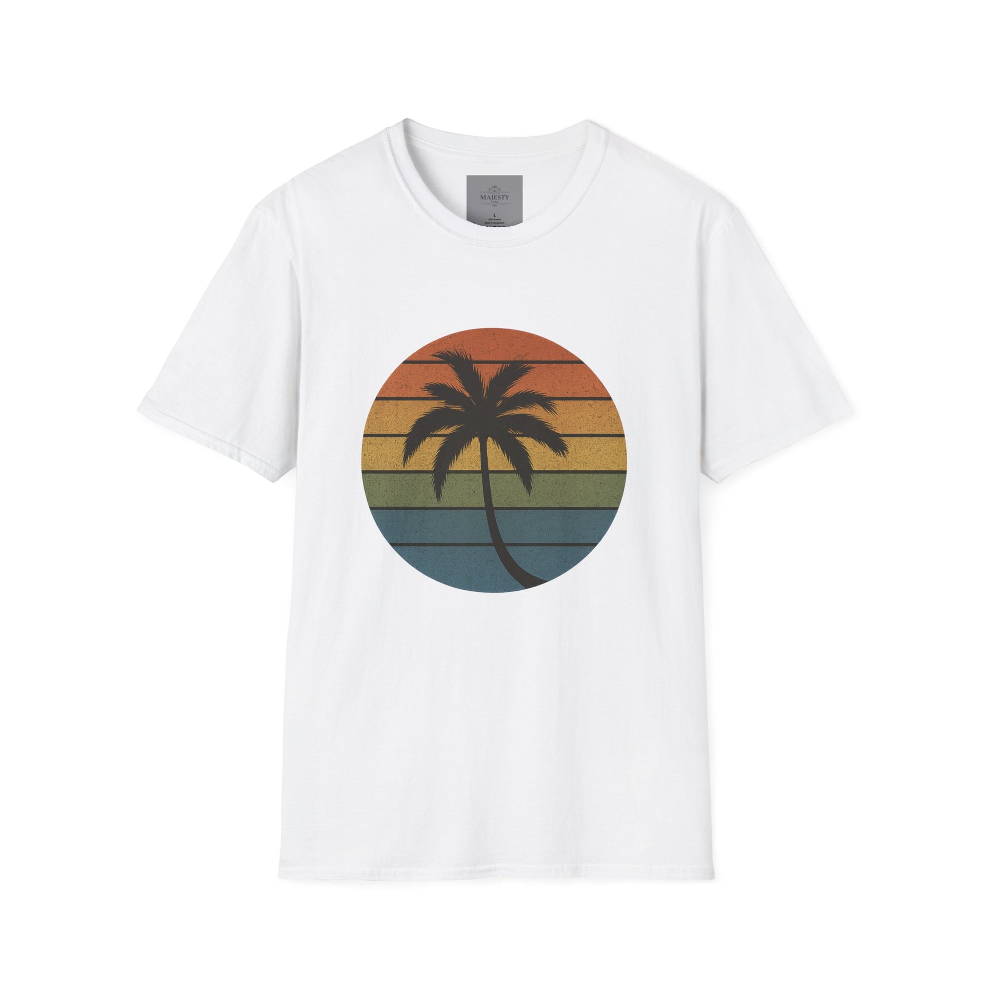 Sunset Palm Unisex T-Shirt, Softstyle Tee, Inspirational Shirt, Heartfelt Gift