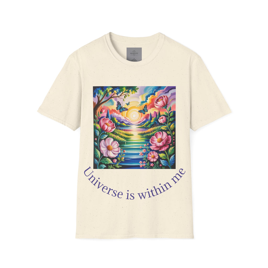 Universe is Within Me Unisex T-Shirt, Softstyle Tee, Inspirational Shirt, Heartfelt Gift