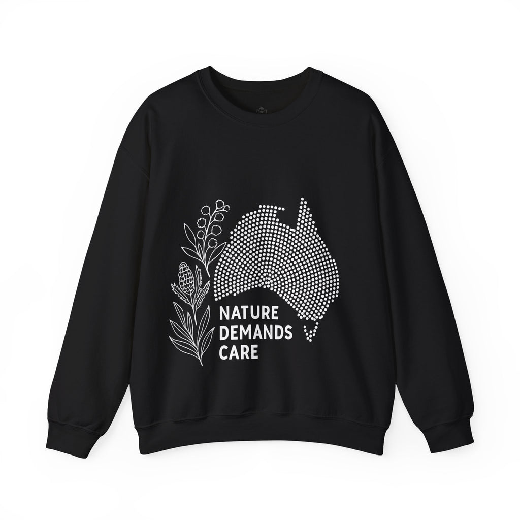Nature Demands Care Unisex Crewneck Sweatshirt | Cozy Gift for Travelers, Fashion Lovers, Tasmania Souvenir, Comfortable Sweatshirt, [...]