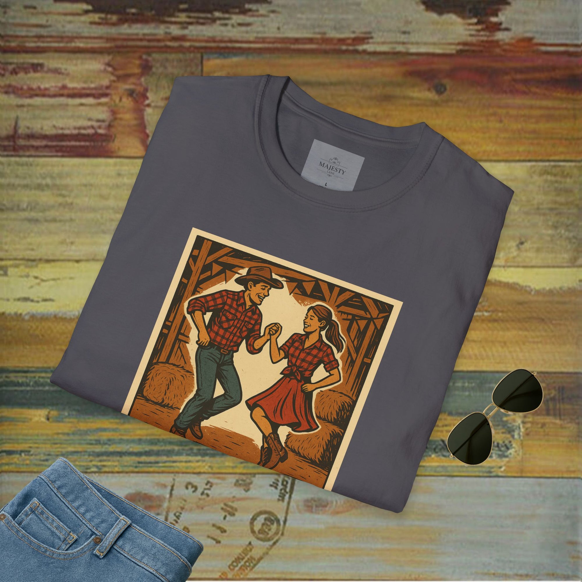 Country's Energy Coming Together Unisex T-Shirt, Softstyle Tee, Inspirational Shirt, Heartfelt Gift