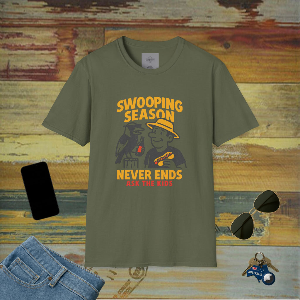 Swooping Season Dad T-Shirt, Softstyle Tee