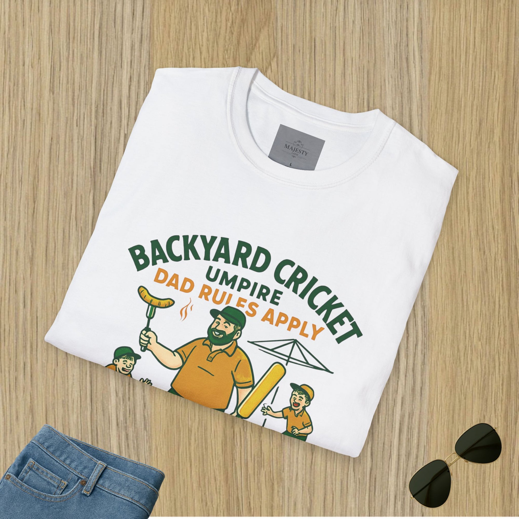 Backyard Cricket Dad Can't Fix T-Shirt, Softstyle Tee
