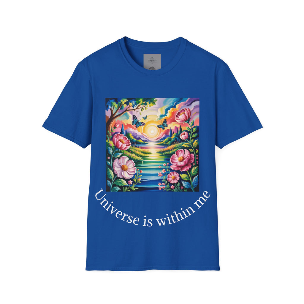 Universe is Within Me Unisex T-Shirt, Softstyle Tee, Inspirational Shirt, Heartfelt Gift