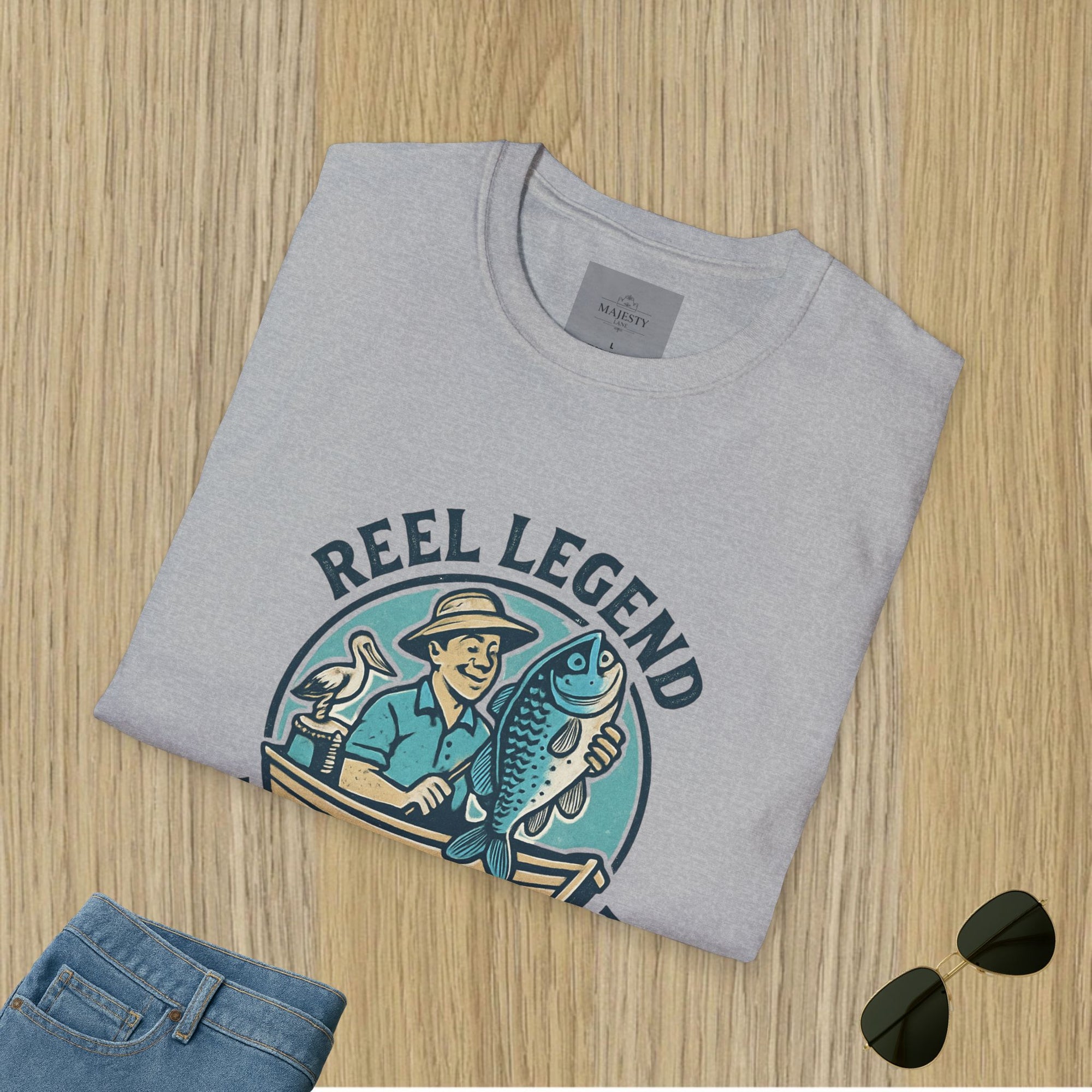 Reel Legend Aussie Dad Can't Fix T-Shirt, Softstyle Tee
