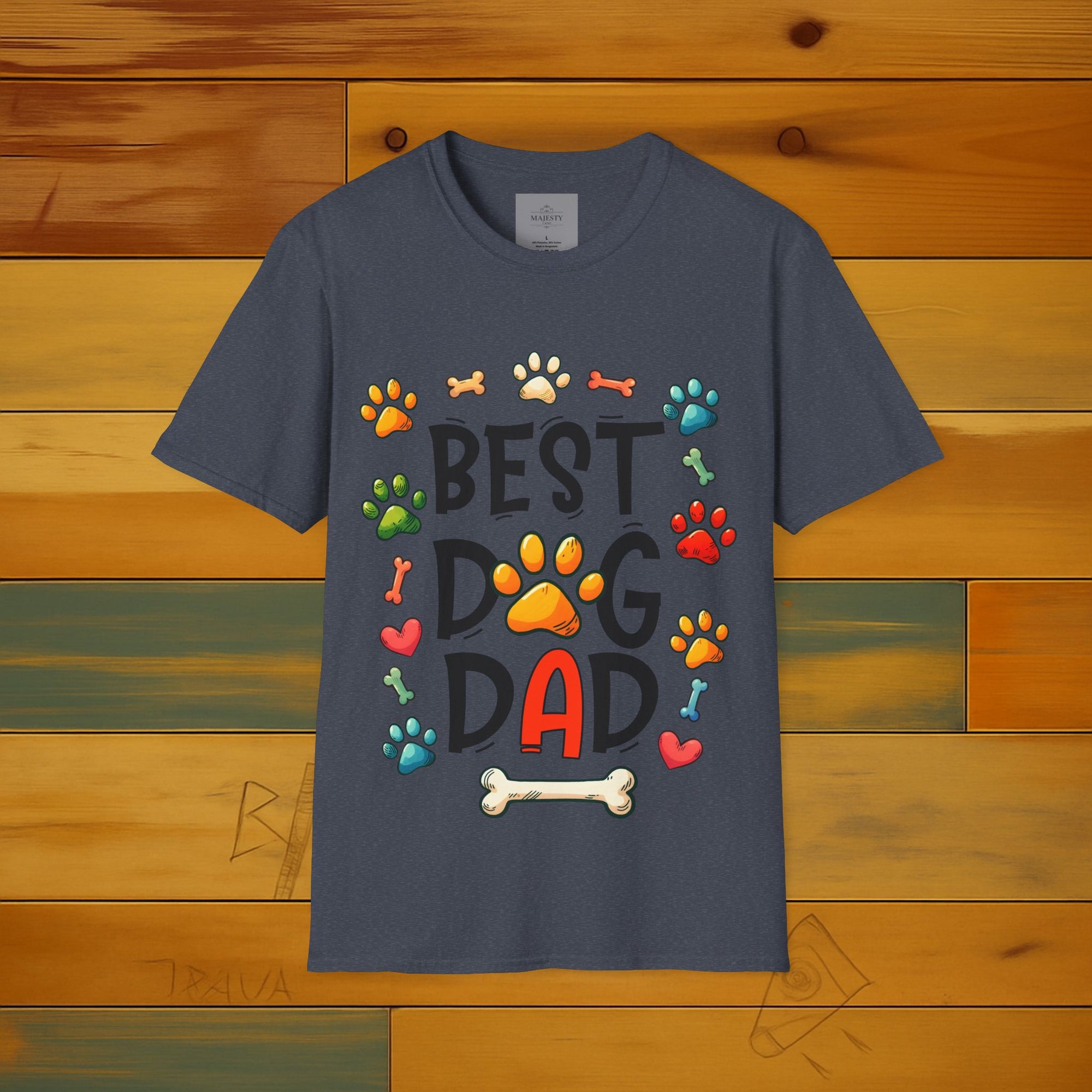 Best Dog Dad T-Shirt, Softstyle Tee