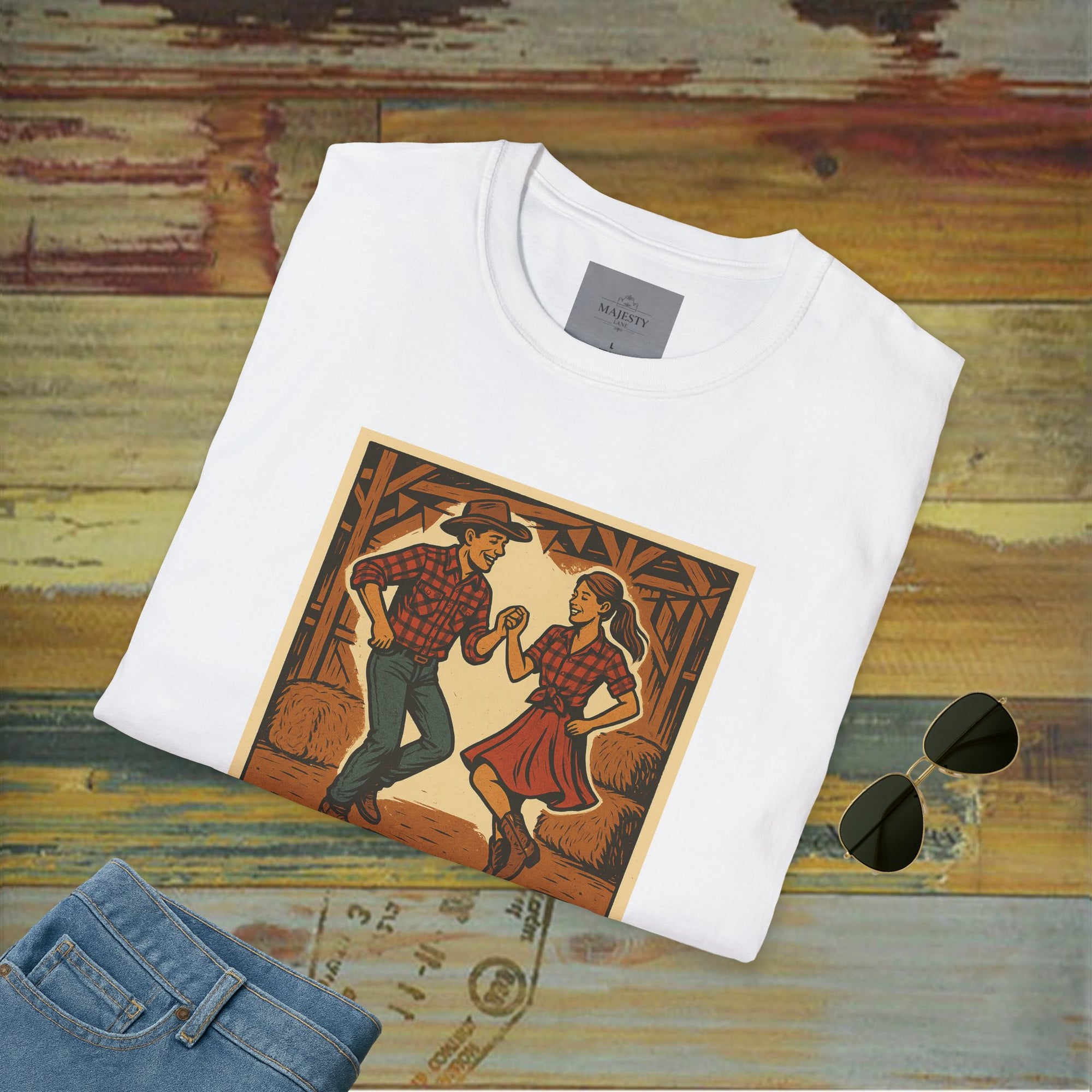 Country's Energy Coming Together Unisex T-Shirt, Softstyle Tee, Inspirational Shirt, Heartfelt Gift