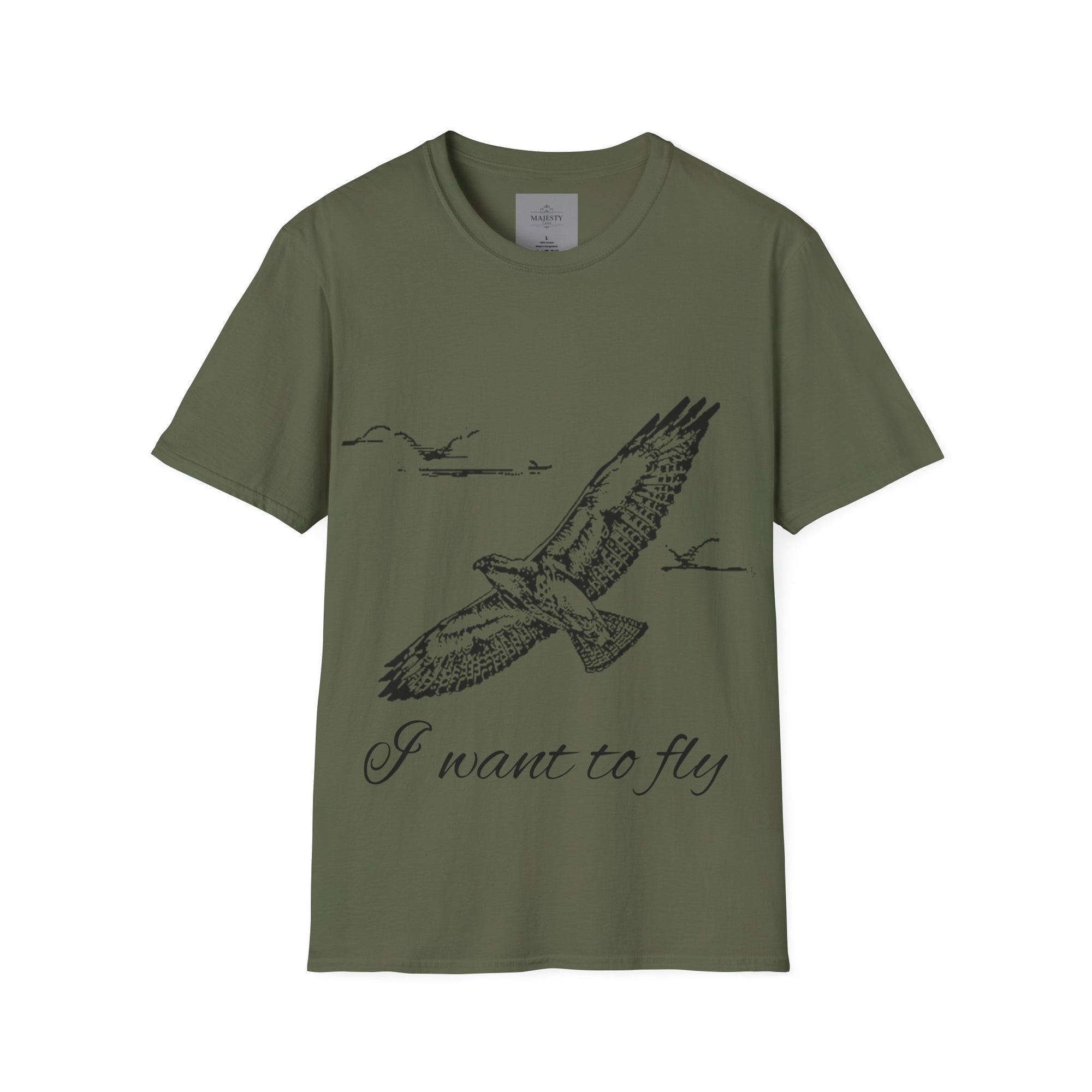 I want to fly Unisex T-Shirt, Softstyle Tee, Inspirational Shirt, Heartfelt Gift