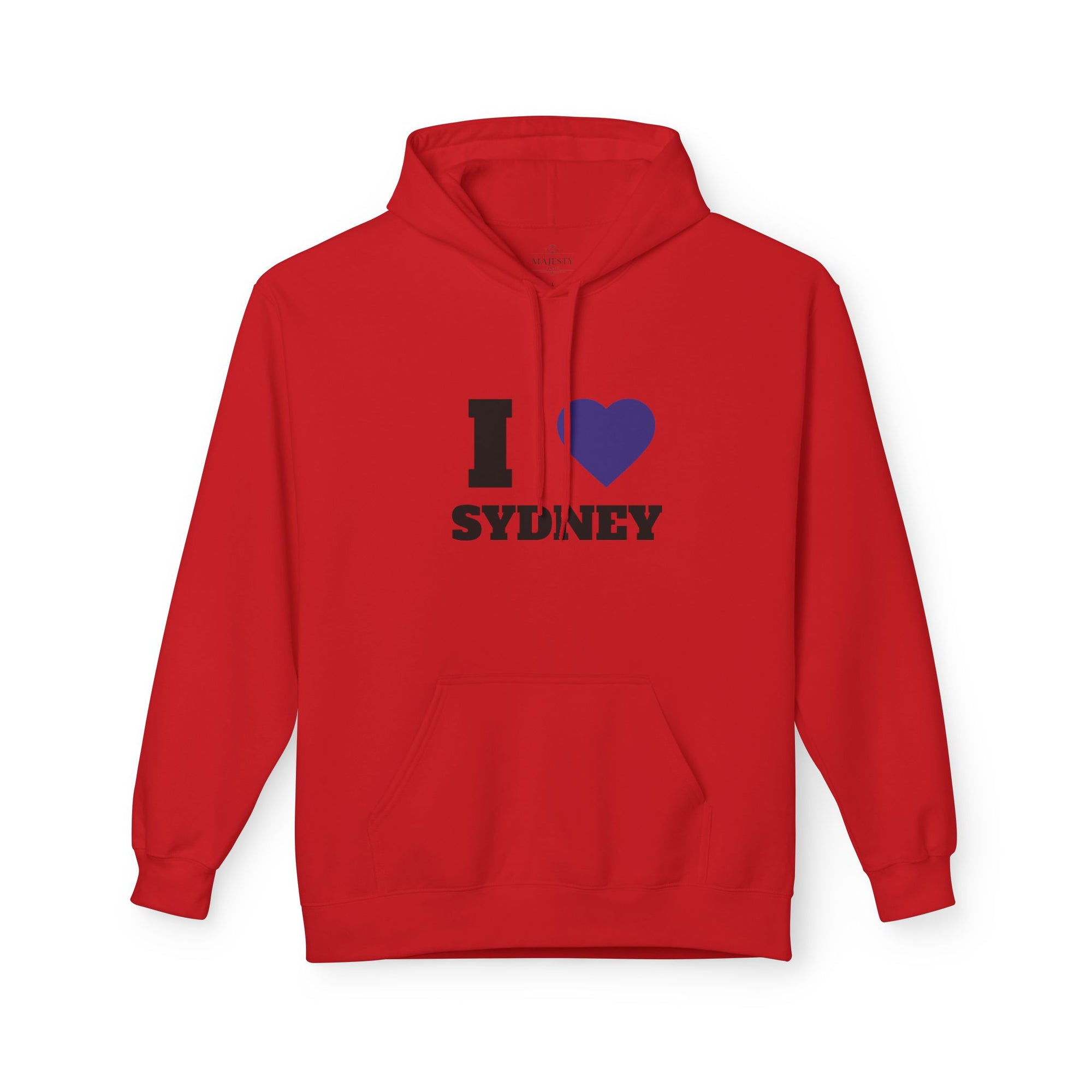 'I Love Sydney' Unisex Softstyle Fleece Hoodie, Cozy Gift, Streetwear, Unique Fashion, Casual Wear, Lounge Essential