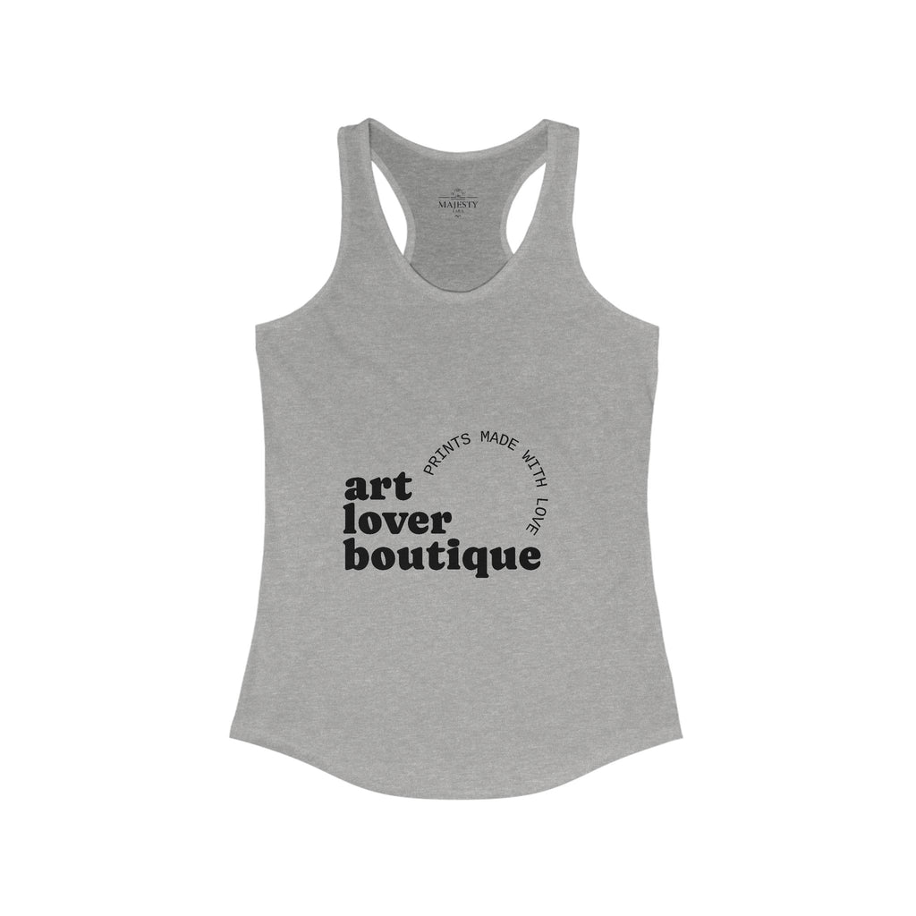 Art Lover Botique Racerback Tank, Bohemian Style Top, Summer Attire, Casual Wear, Gift for Her, Festival Clothing