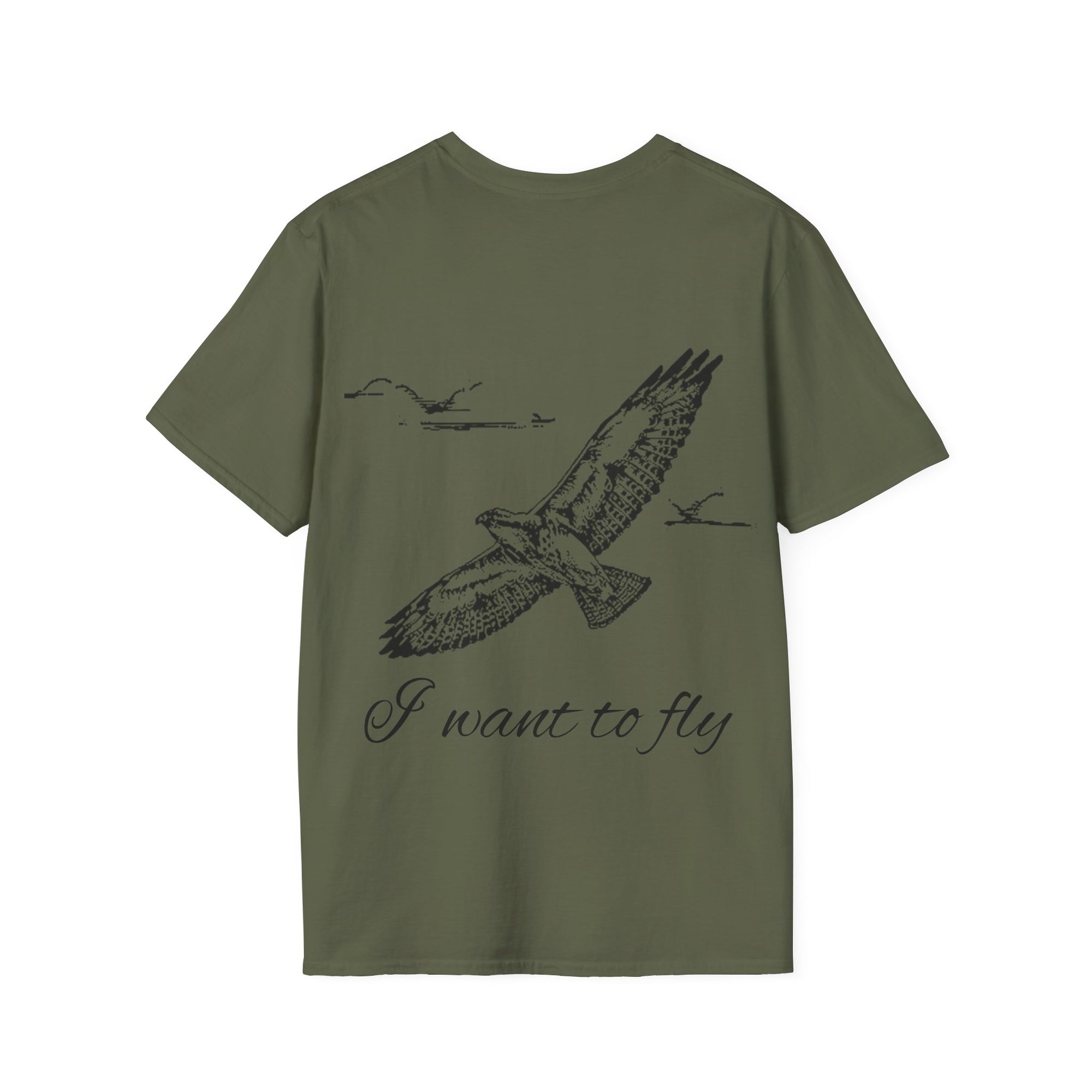 I want to fly Unisex T-Shirt, Softstyle Tee, Inspirational Shirt, Heartfelt Gift