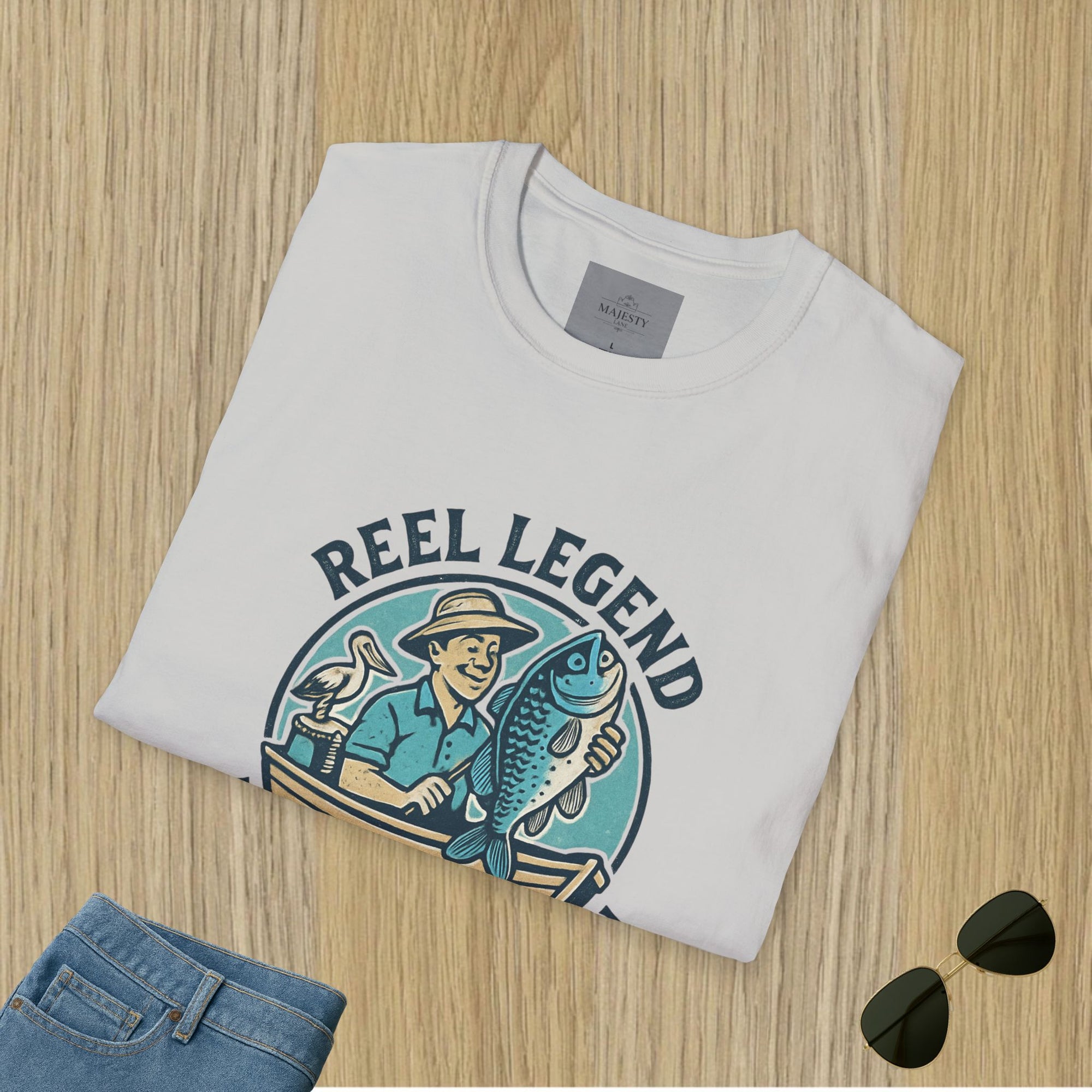 Reel Legend Aussie Dad Can't Fix T-Shirt, Softstyle Tee