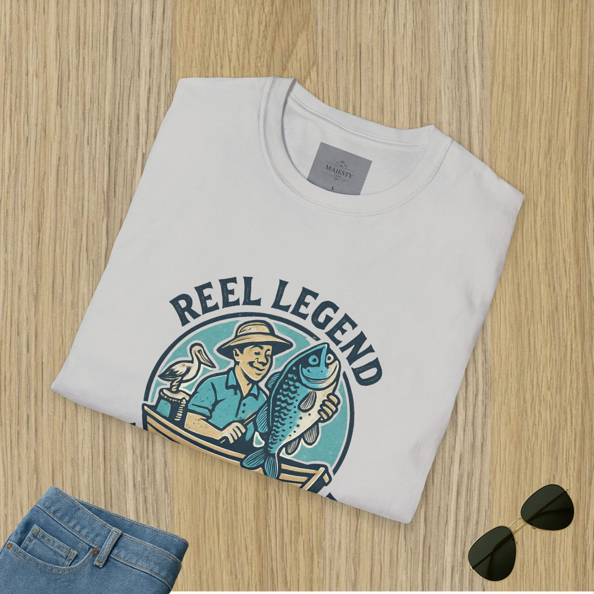 Reel Legend Aussie Dad Can't Fix T-Shirt, Softstyle Tee