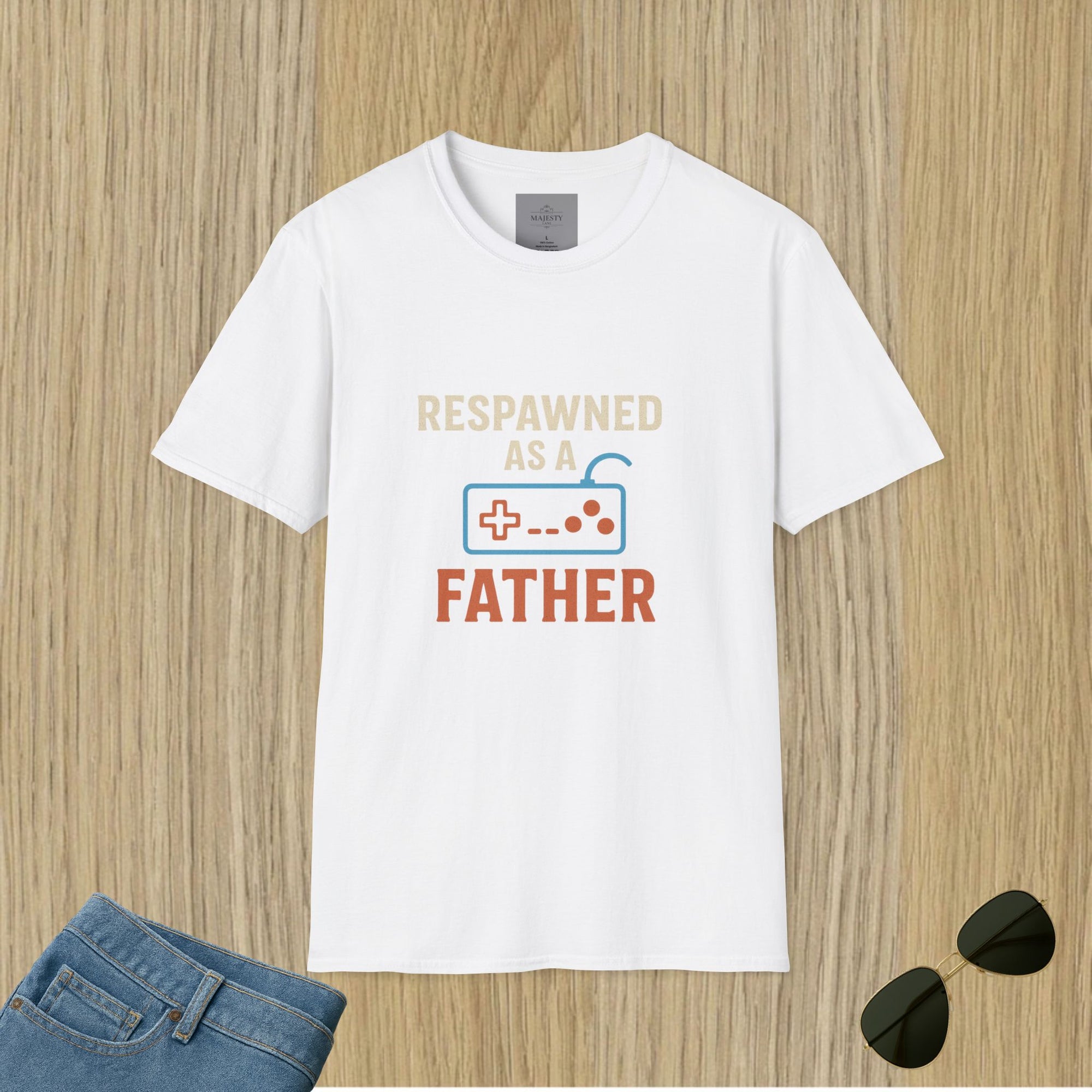 Respawned as a Father T-Shirt, Softstyle Tee