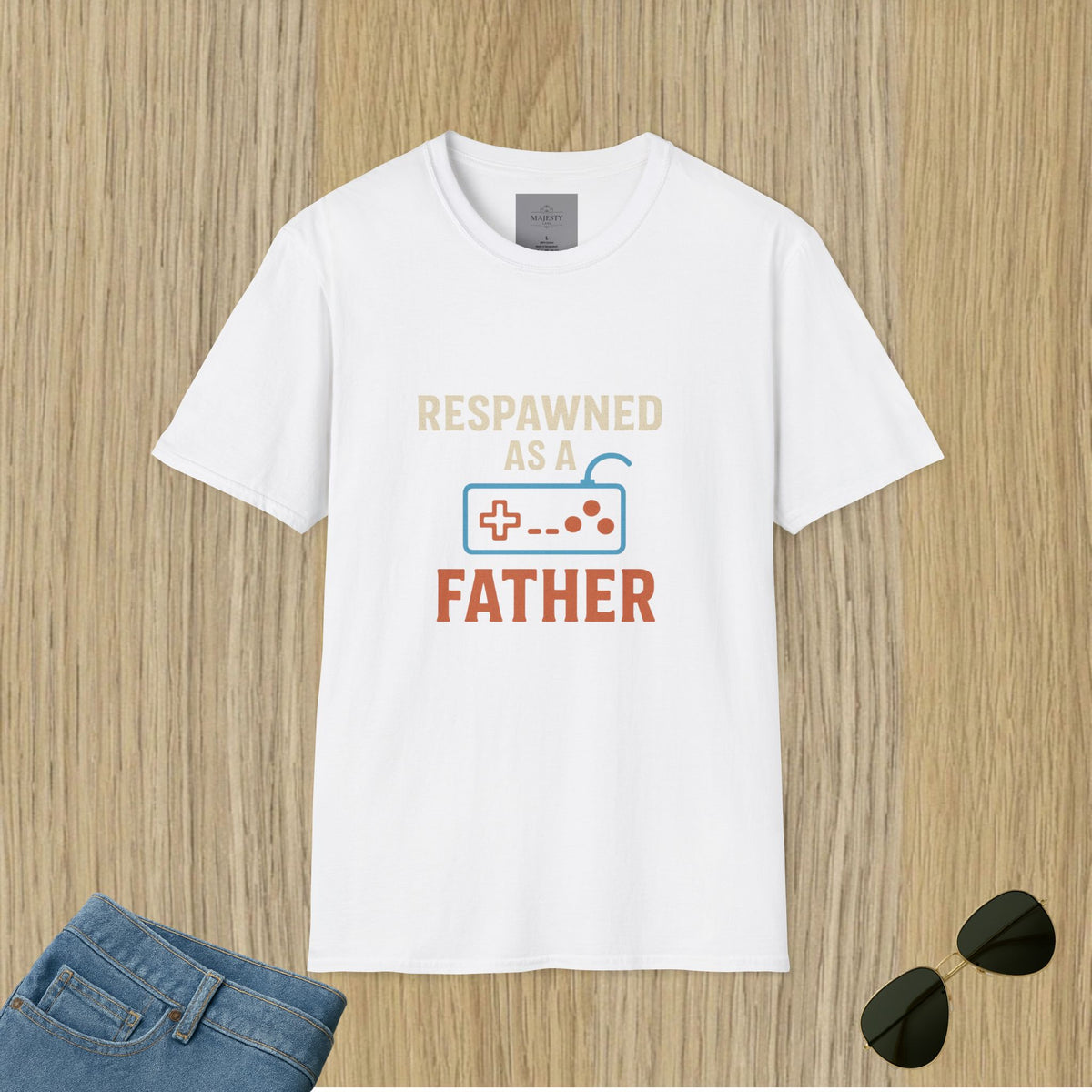 Respawned as a Father T-Shirt, Softstyle Tee