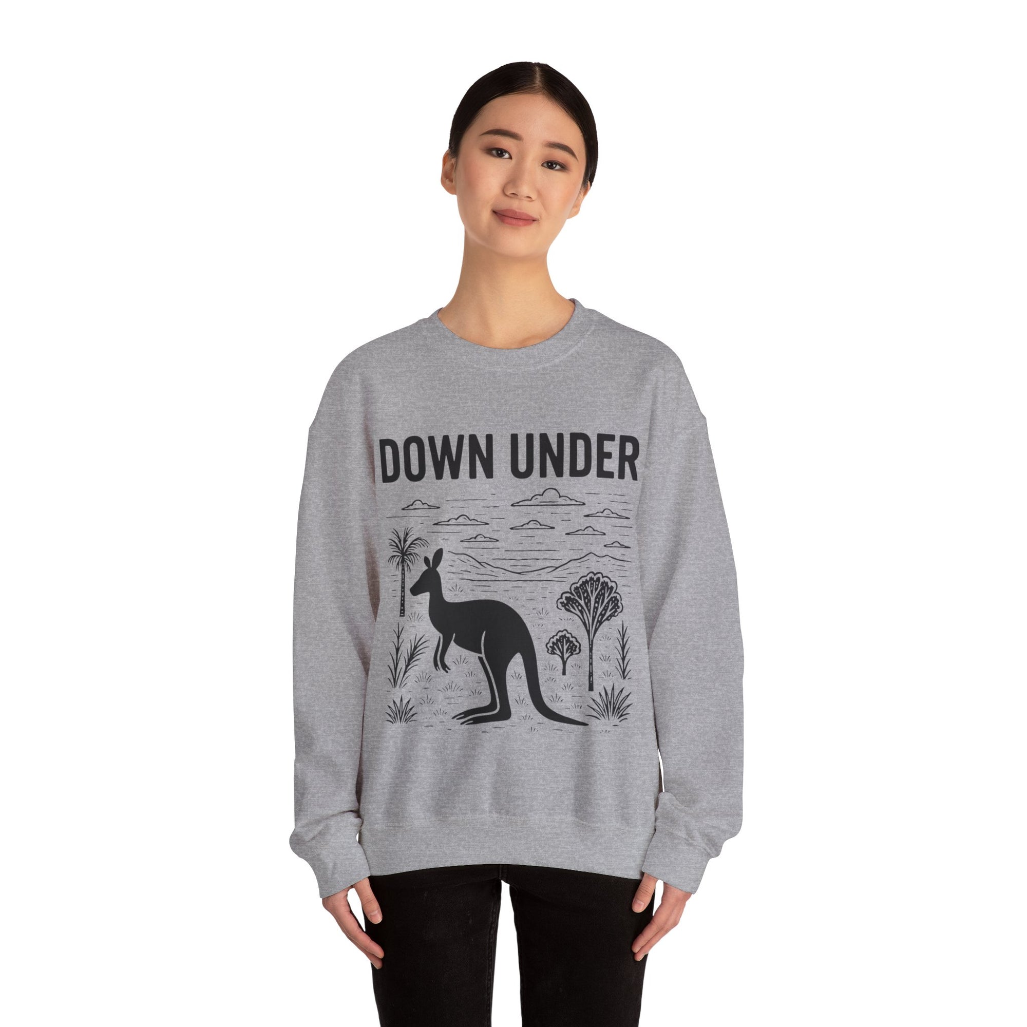Down Under Unisex Crewneck Sweatshirt | Cozy Gift for Travelers, Fashion Lovers, Tasmania Souvenir, Comfortable Sweatshirt, [...]
