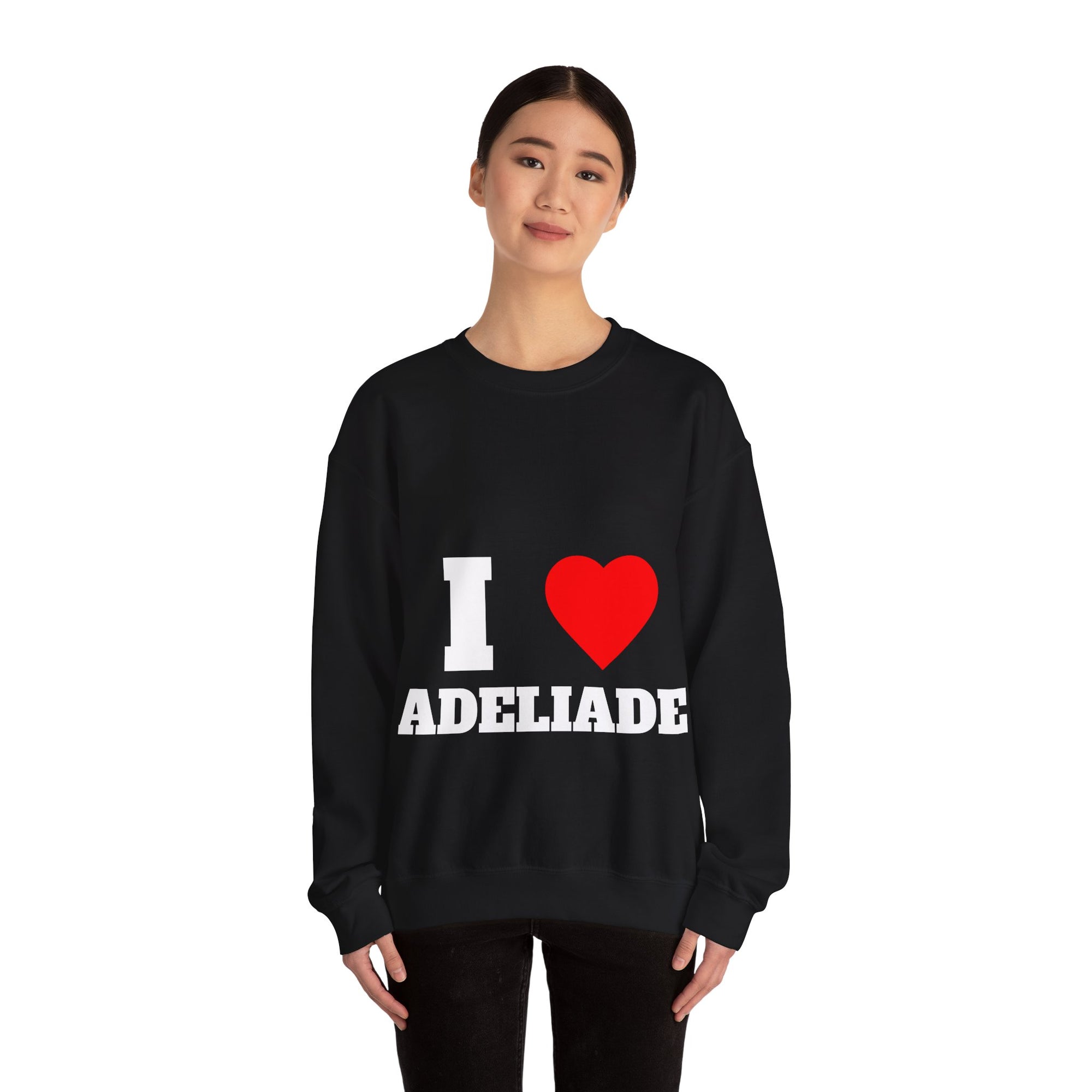 I Love Adeliade Unisex Crewneck Sweatshirt | Cozy Gift for Travelers, Fashion Lovers, Tasmania Souvenir, Comfortable Sweatshirt, [...]