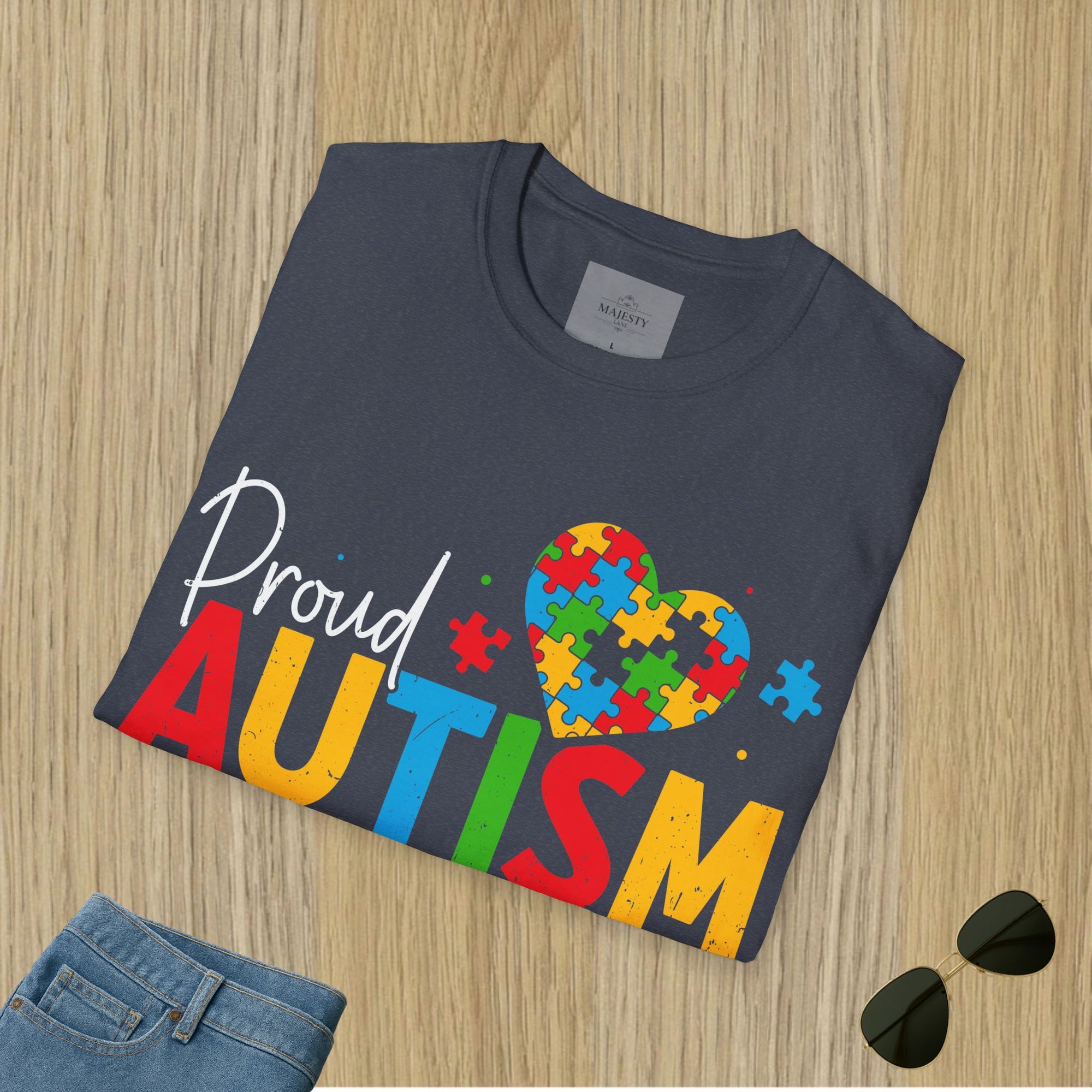 Proud Autism Dad T-Shirt, Softstyle Tee