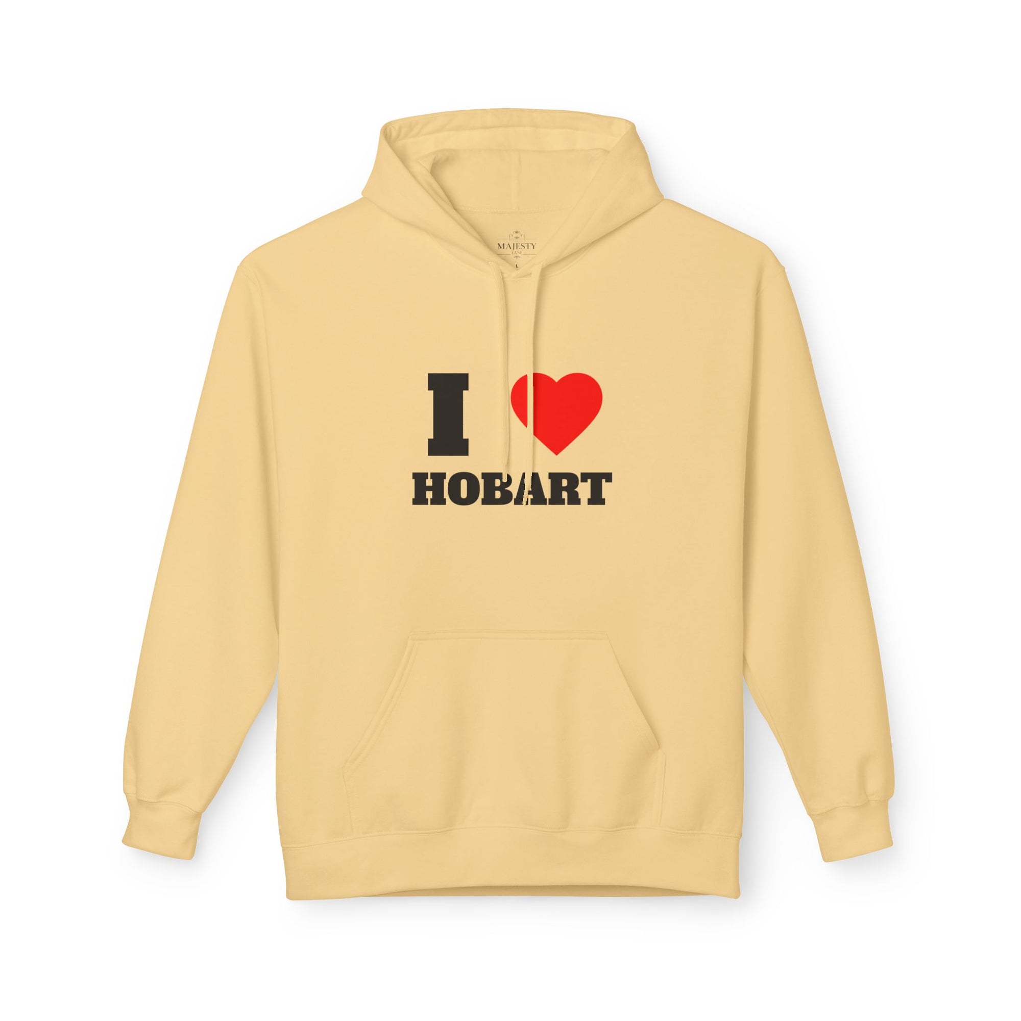 'I Love Hobart' Unisex Softstyle Fleece Hoodie, Cozy Gift, Streetwear, Unique Fashion, Casual Wear, Lounge Essential