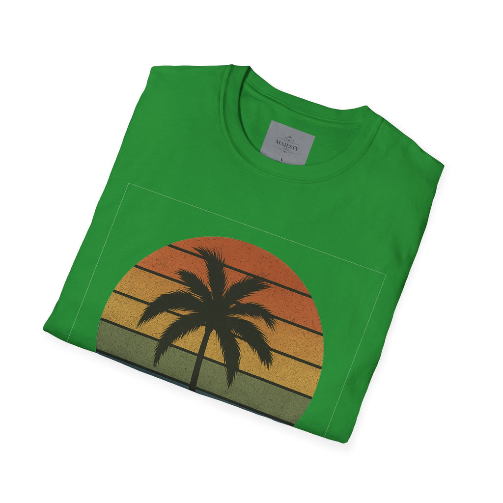 Sunset Palm Unisex T-Shirt, Softstyle Tee, Inspirational Shirt, Heartfelt Gift