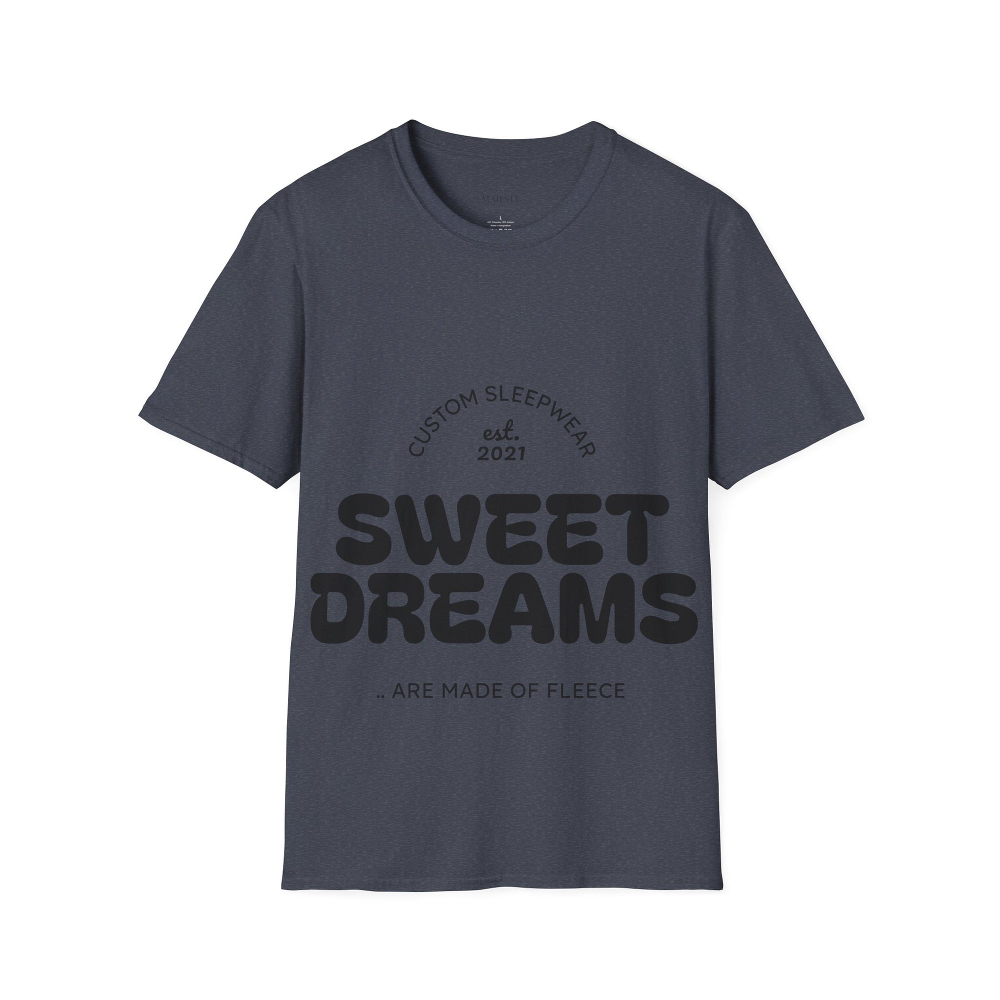 Sweet Dreams Unisex Sleep T-Shirt, Cozy Lounge Wear, Gift for Sleep Lovers, Sleepover Essentials, Custom Sleepwear