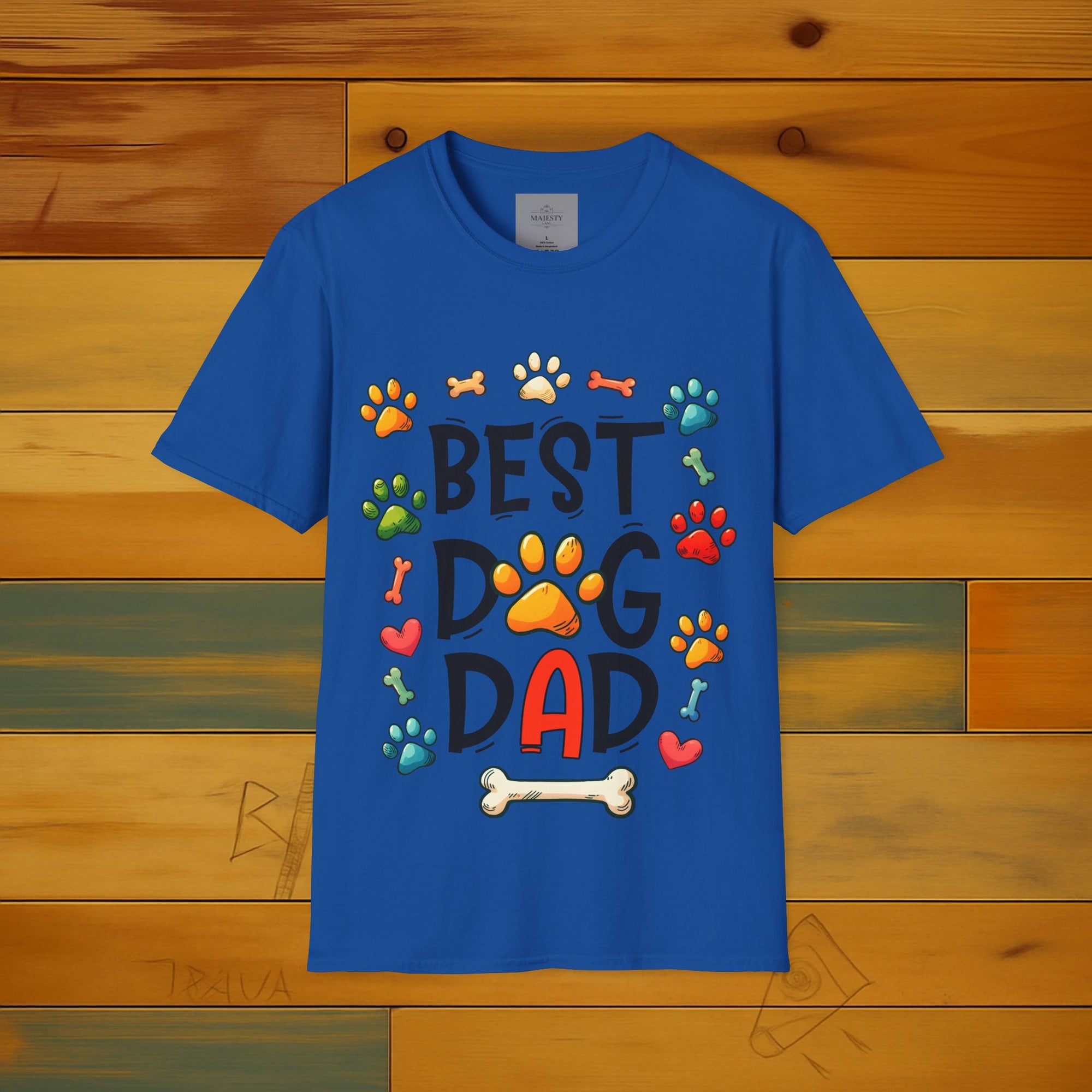 Best Dog Dad T-Shirt, Softstyle Tee