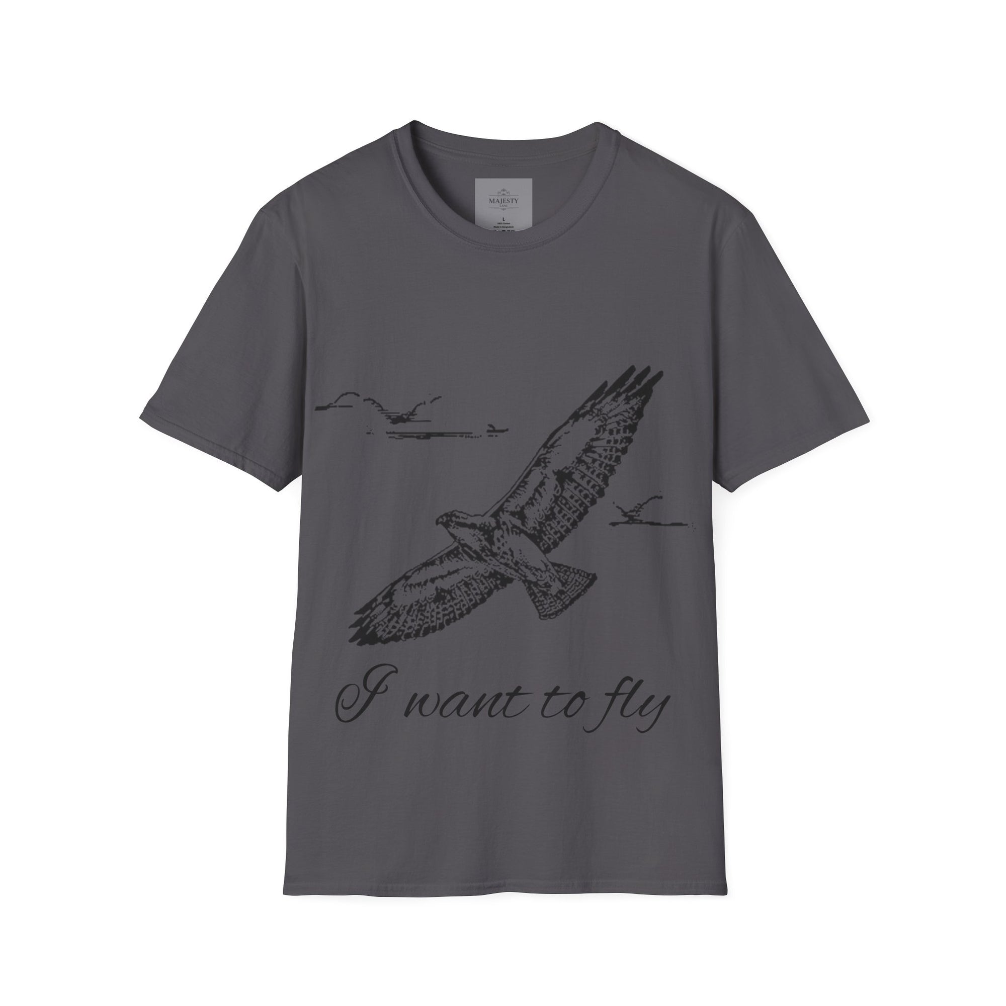 I want to fly Unisex T-Shirt, Softstyle Tee, Inspirational Shirt, Heartfelt Gift