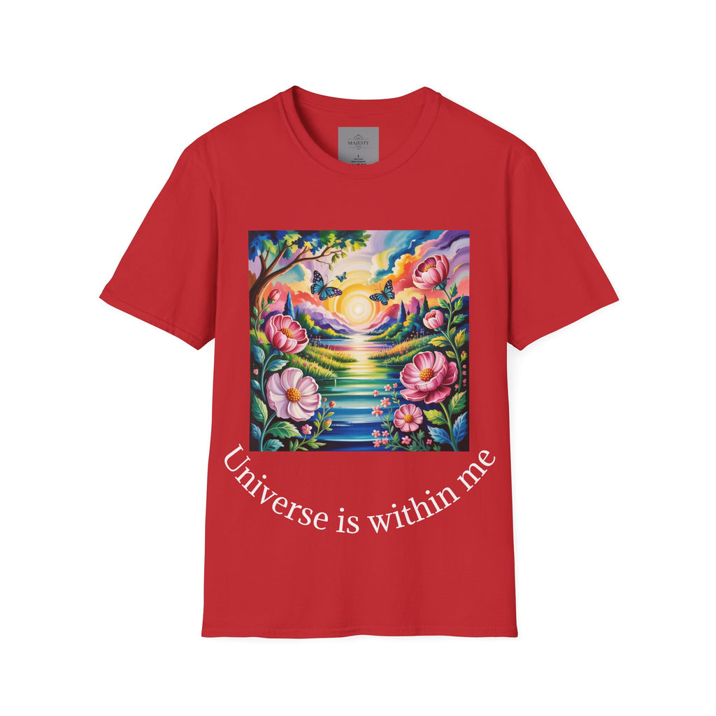 Universe is Within Me Unisex T-Shirt, Softstyle Tee, Inspirational Shirt, Heartfelt Gift